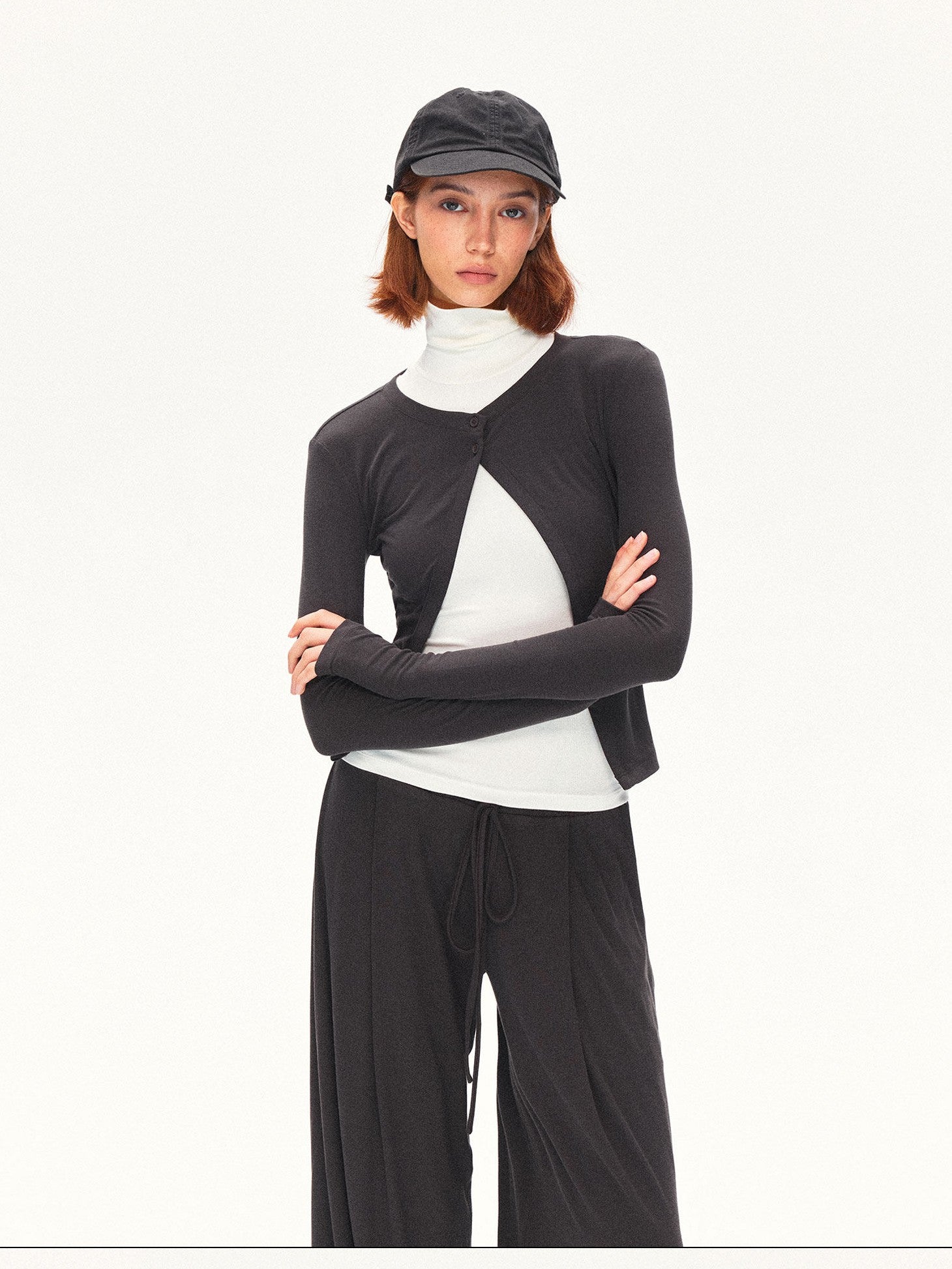 kvkv Layered Turtleneck Sleeveless Short Women&