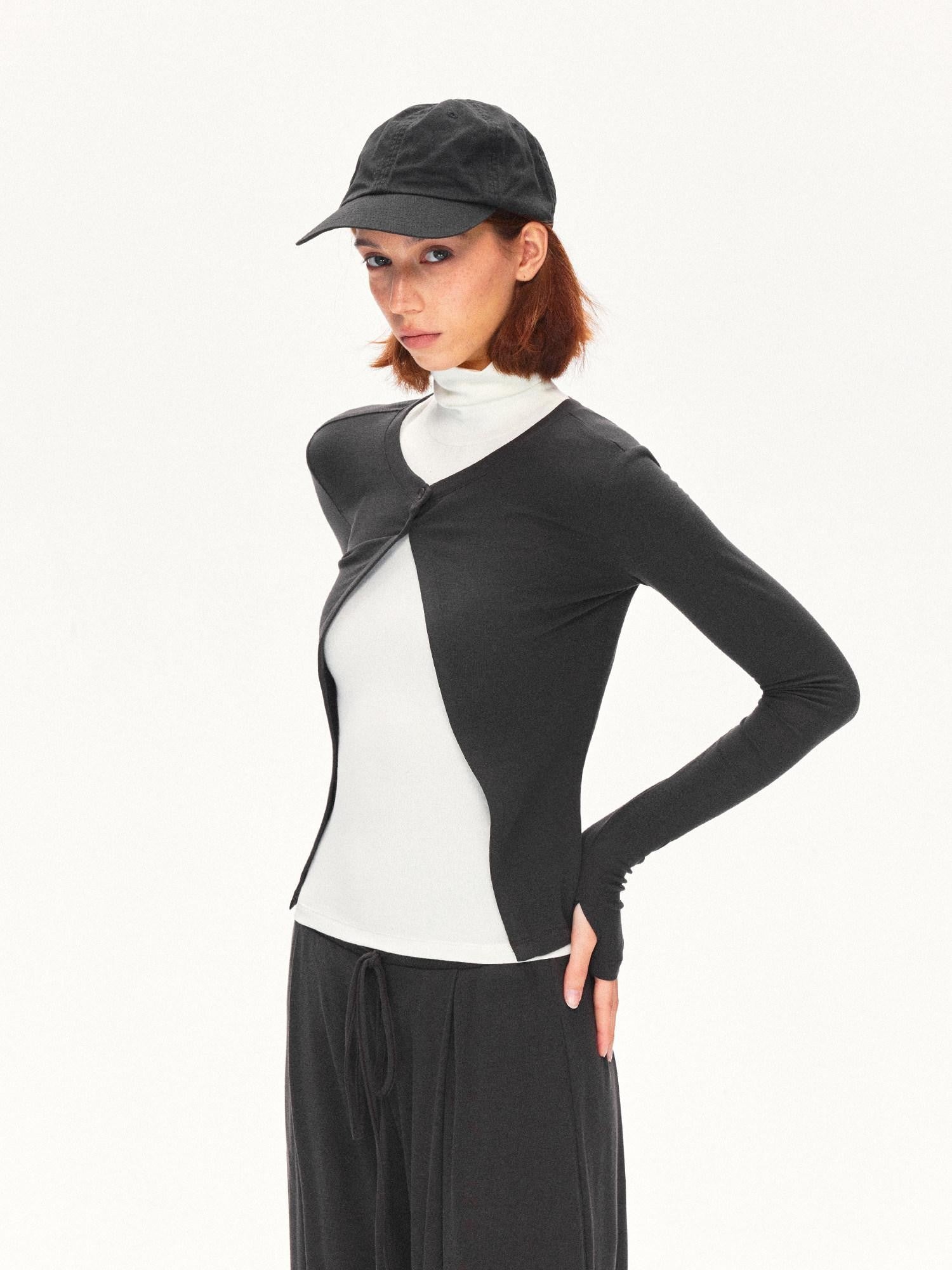 kvkv Layered Turtleneck Sleeveless Short Women&