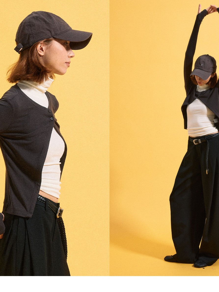 kvkv Layered Turtleneck Sleeveless Short Women&