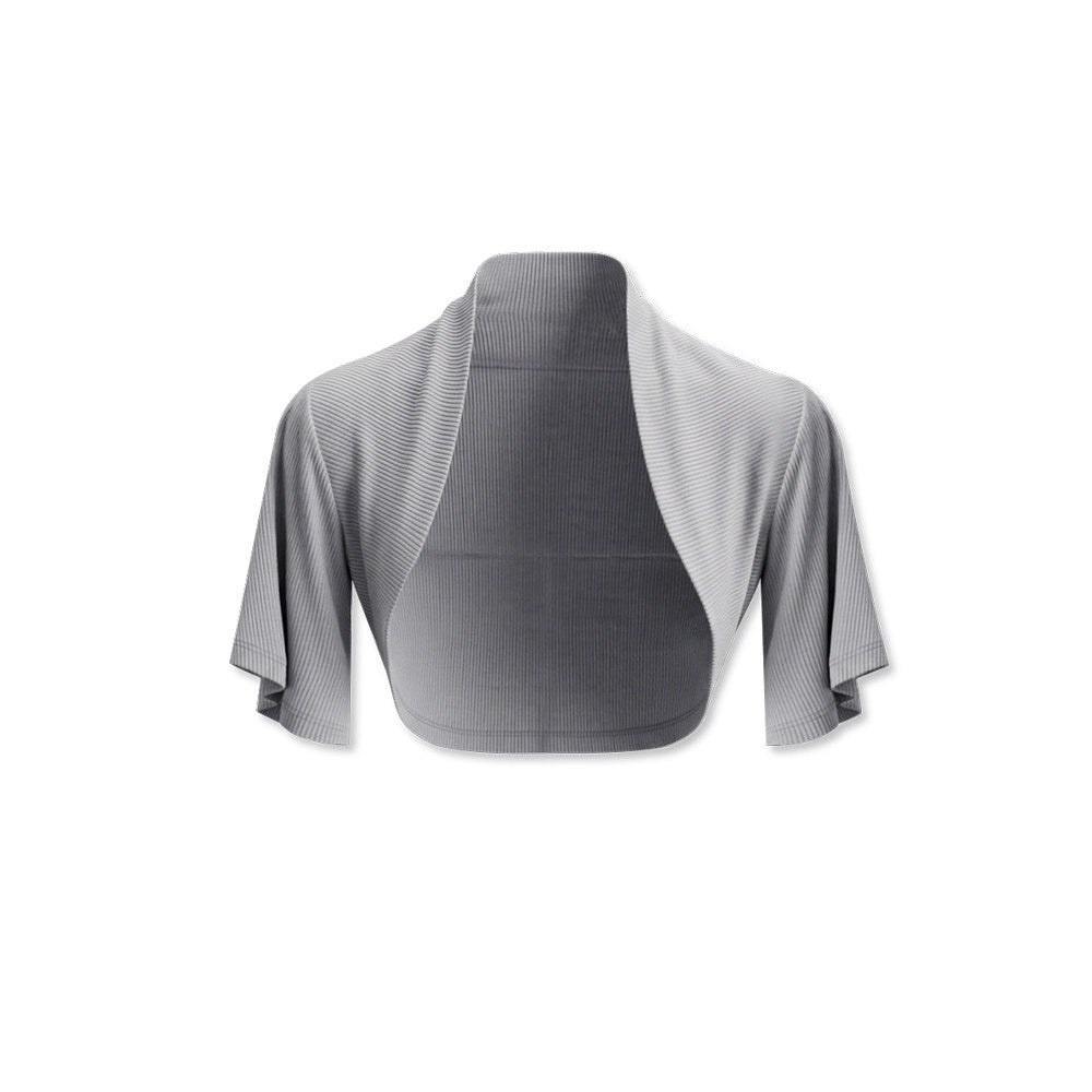 kvkv_Light_Blue_Gray_Cropped_Cap_Sleeve_Side_Coverage_Yoga_Women&