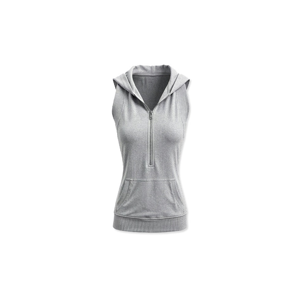 kvkv_Light_Gray_Open_Back_Zip_Up_Hooded_Lyocell_Women&