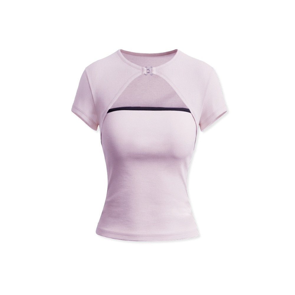 kvkv_Light_Purple_Colorblock_Two_Piece_Micro_Sheer_Women&