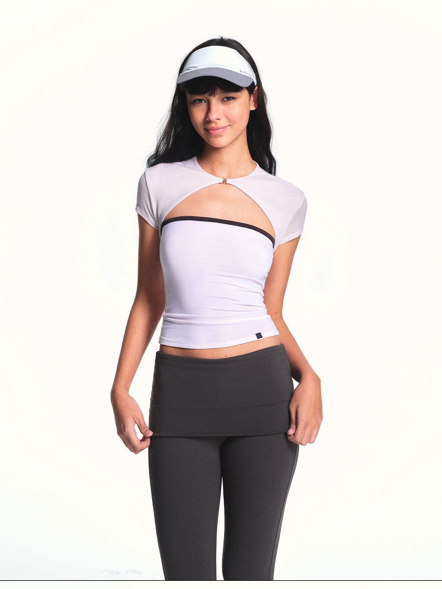 kvkv Light Purple Colorblock Two Piece Micro Sheer Women&