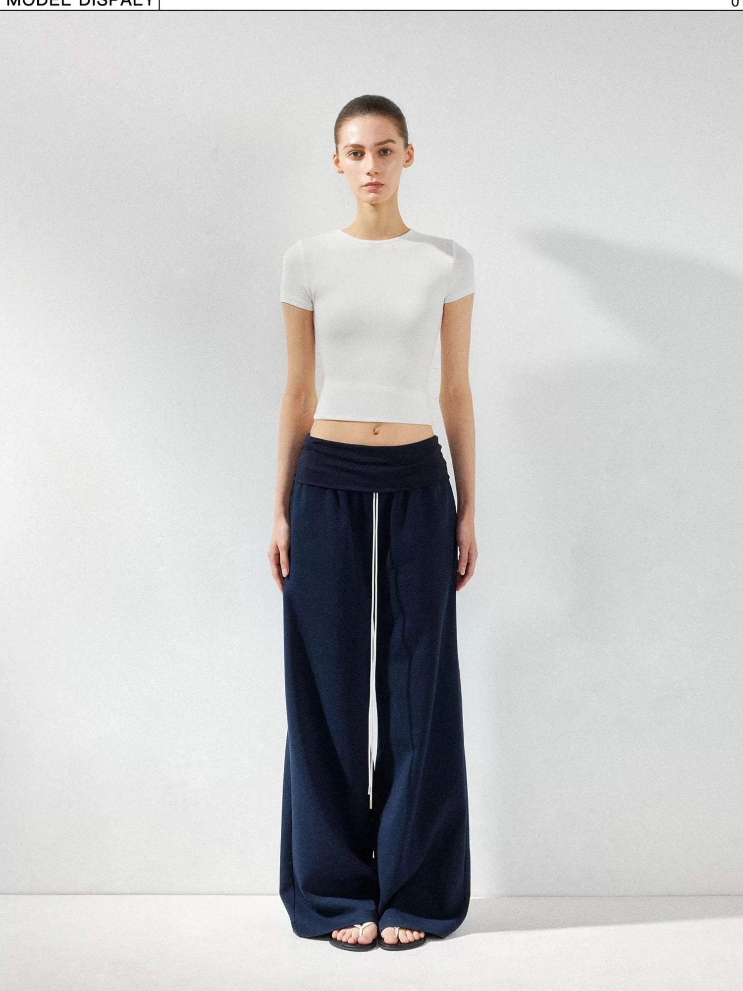 kvkv Low Rise Foldable Wide Waistband Flared Yoga Pants