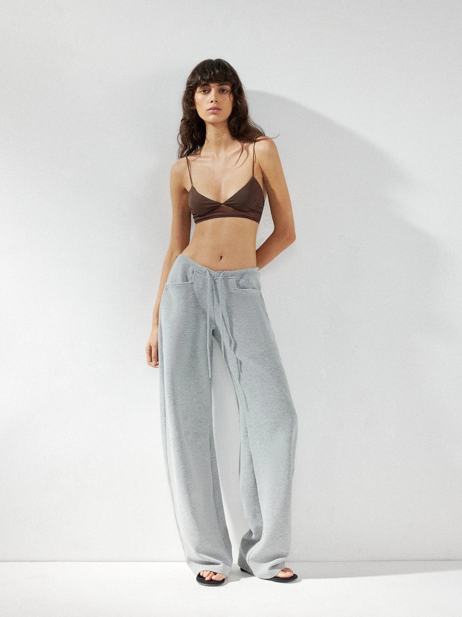 kvkv Low Waist Banana Pants With Drawstring