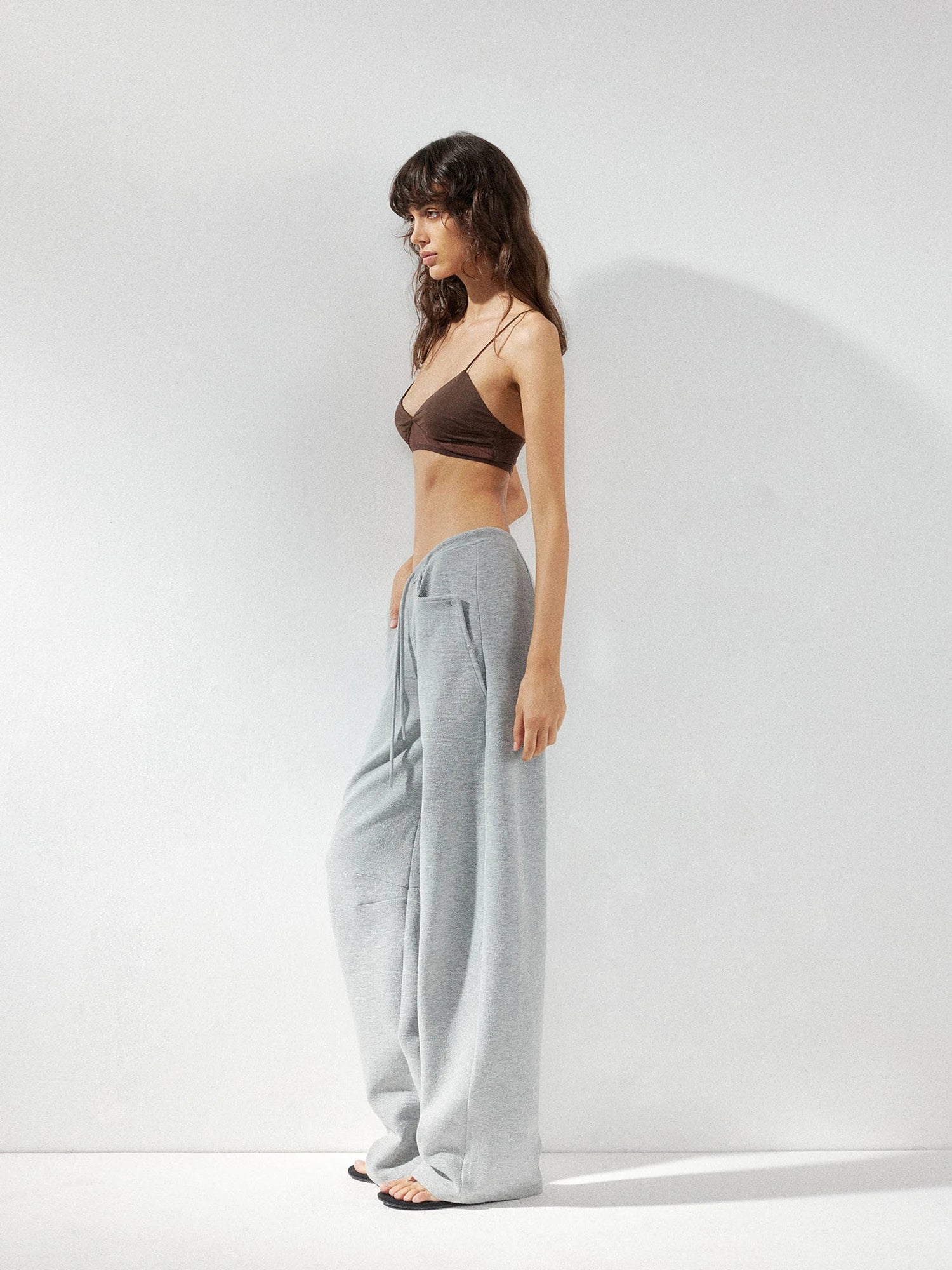 kvkv Low Waist Banana Pants With Drawstring