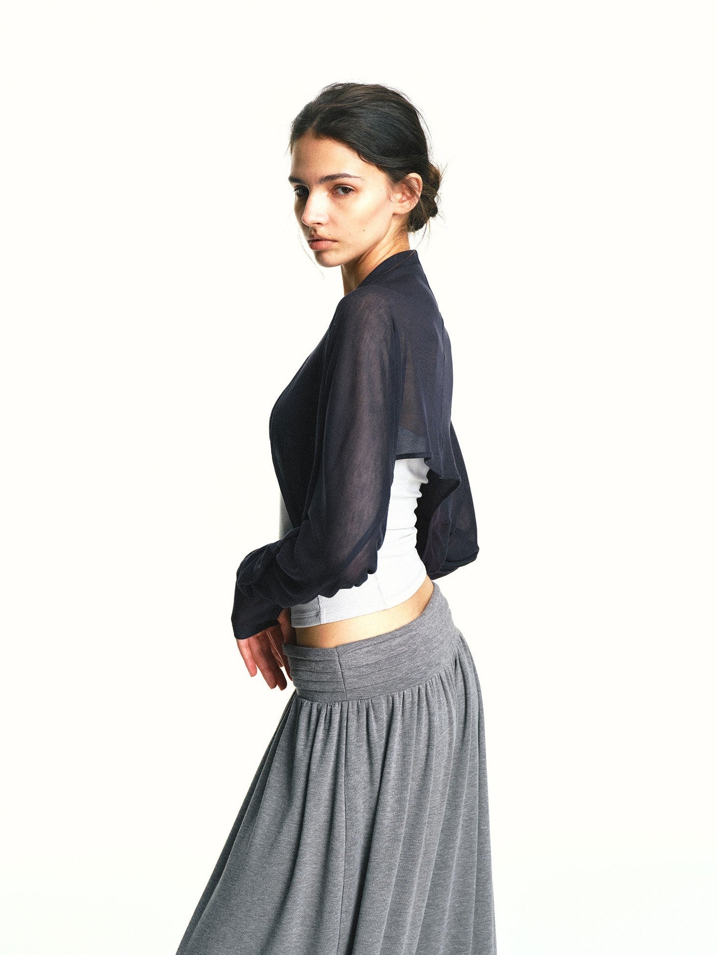 kvkv Micro Sheer Cropped Structured Bandeau Yoga Women&