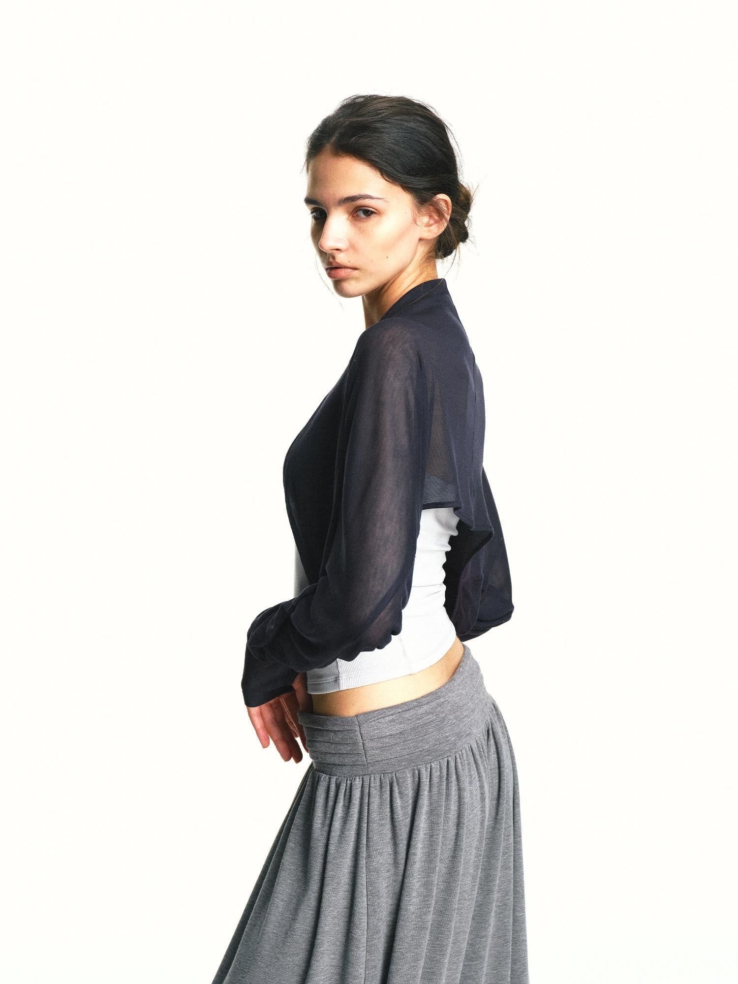 kvkv Micro Sheer Cropped Structured Bandeau Yoga Women&