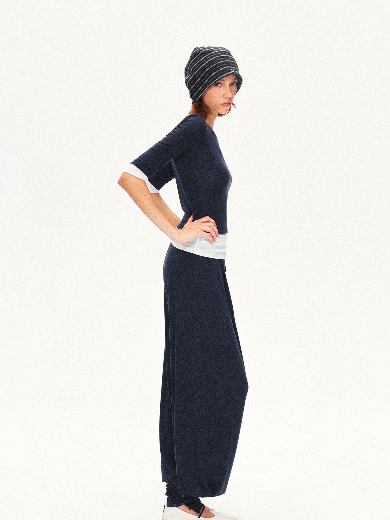 kvkv Mock Layered Splice Breathable Slim Women&