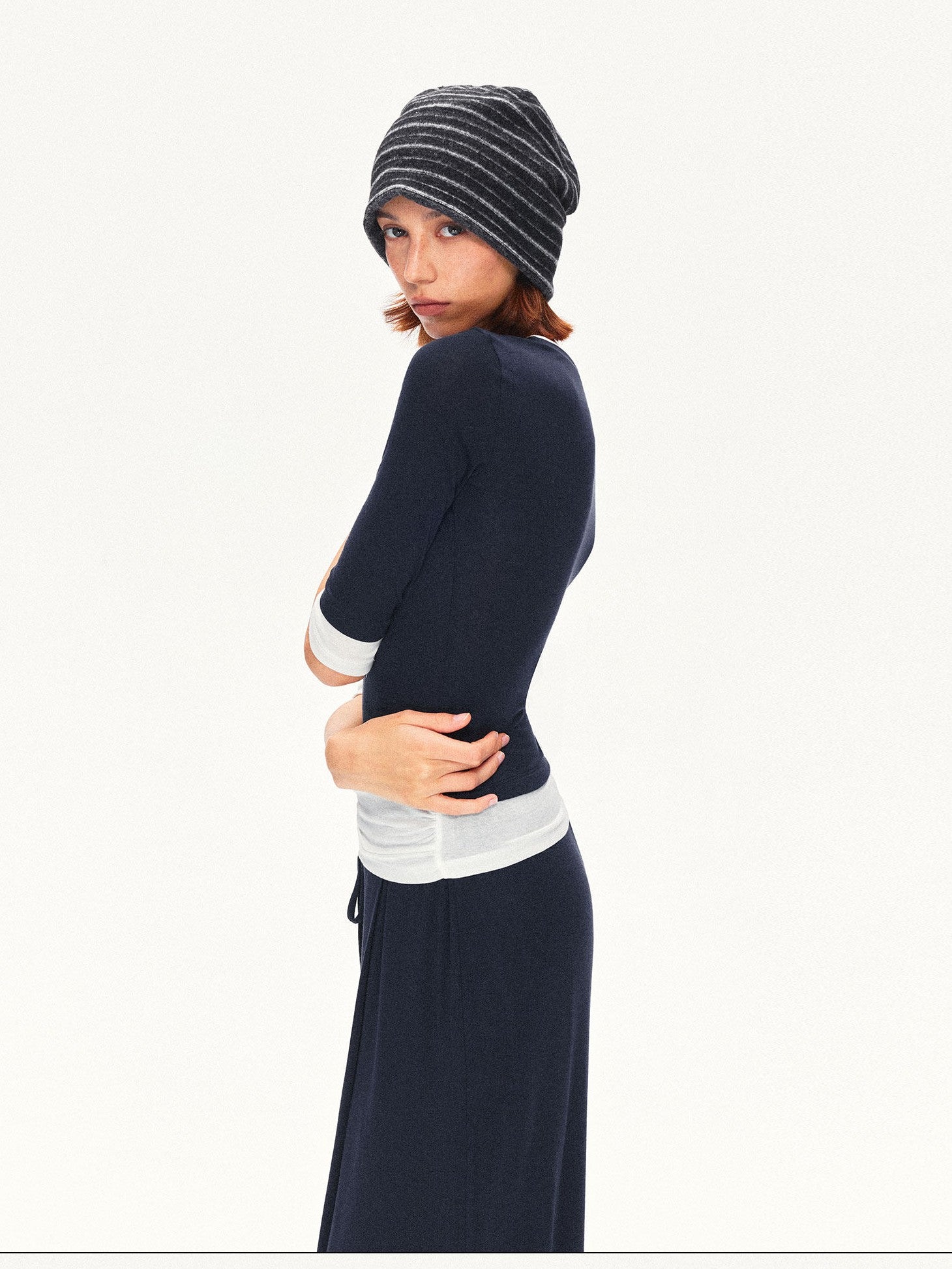 kvkv Mock Layered Splice Breathable Slim Women&