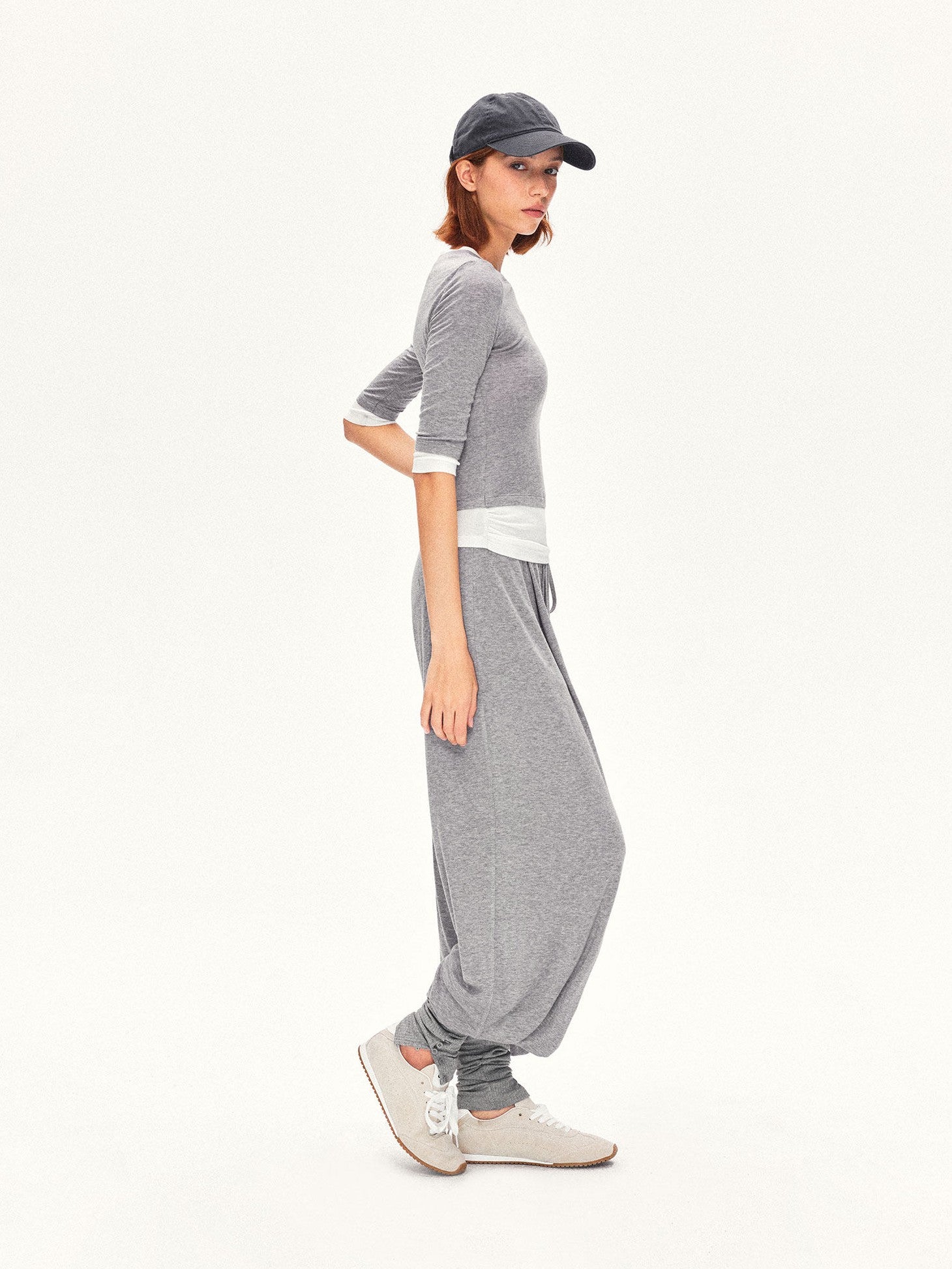 kvkv Mock Layered Splice Breathable Slim Women&