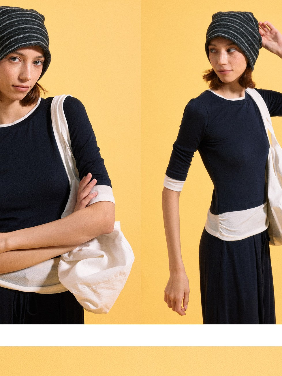 kvkv Mock Layered Splice Breathable Slim Women&