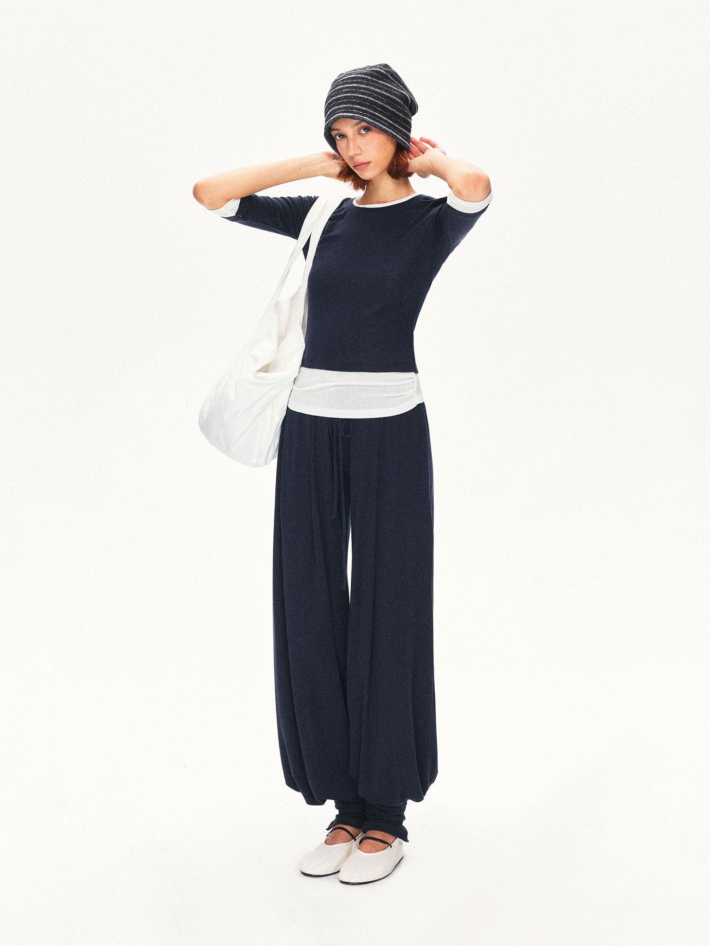 kvkv Mock Layered Splice Breathable Slim Women&