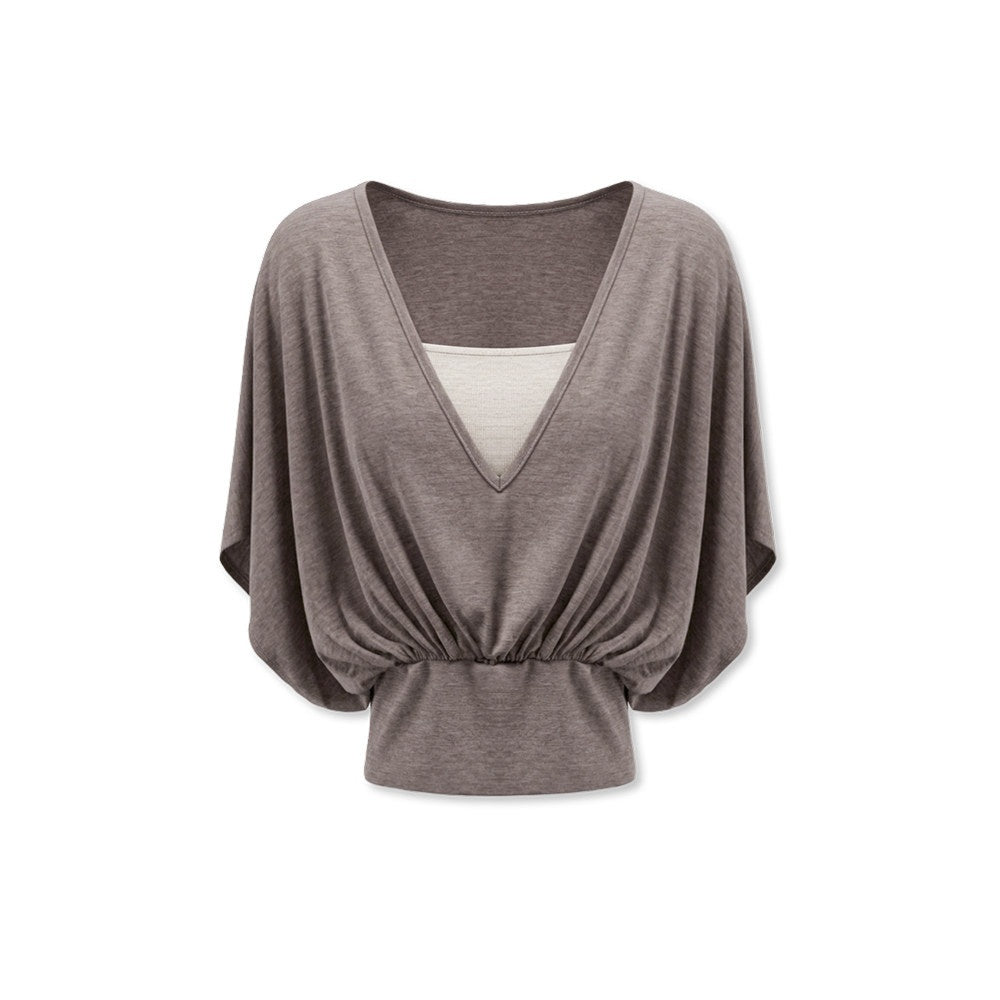 kvkv_Oatmeal_Patchwork_V-neck_Women&