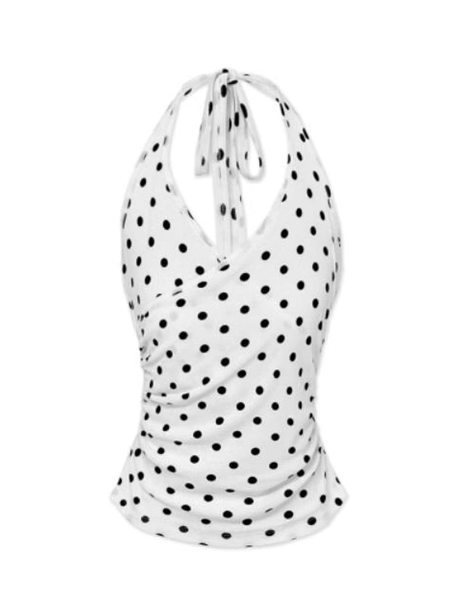 kvkv_Polka_Dot_Halter_Neck_Crossover_Back_Cami_Top_MISSTT