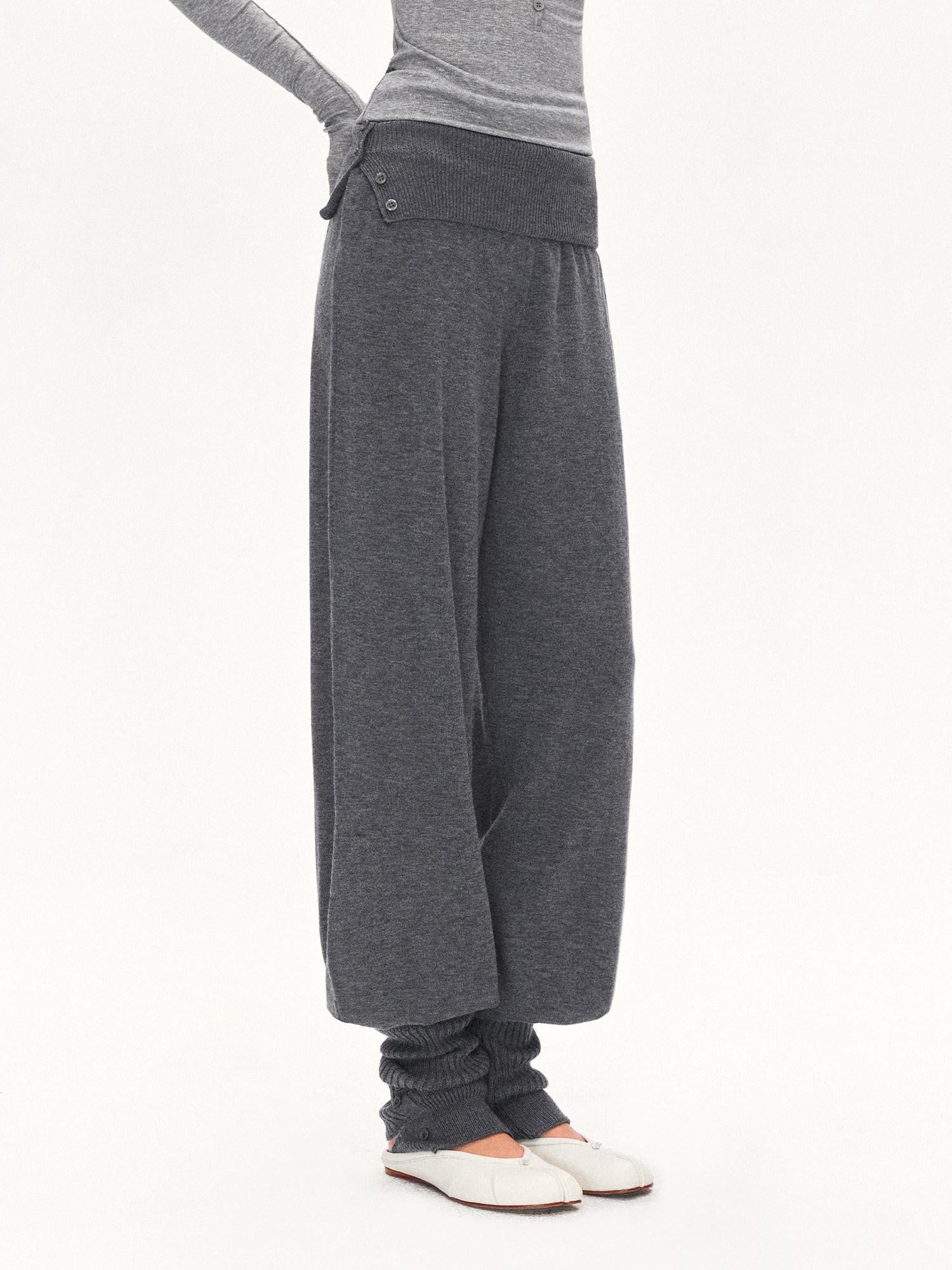 kvkv Side Slit Foldover Detachable Stirrup Women&