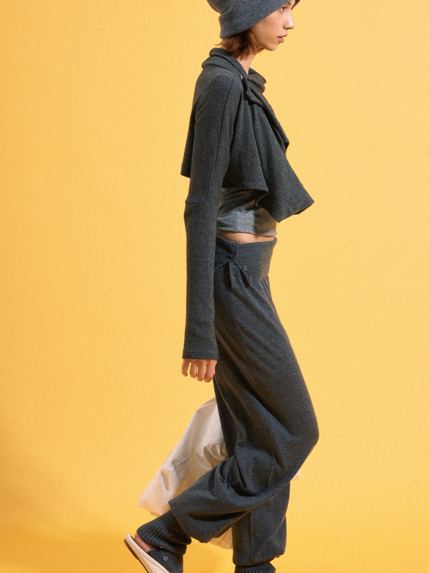 kvkv Side Slit Foldover Detachable Stirrup Women&