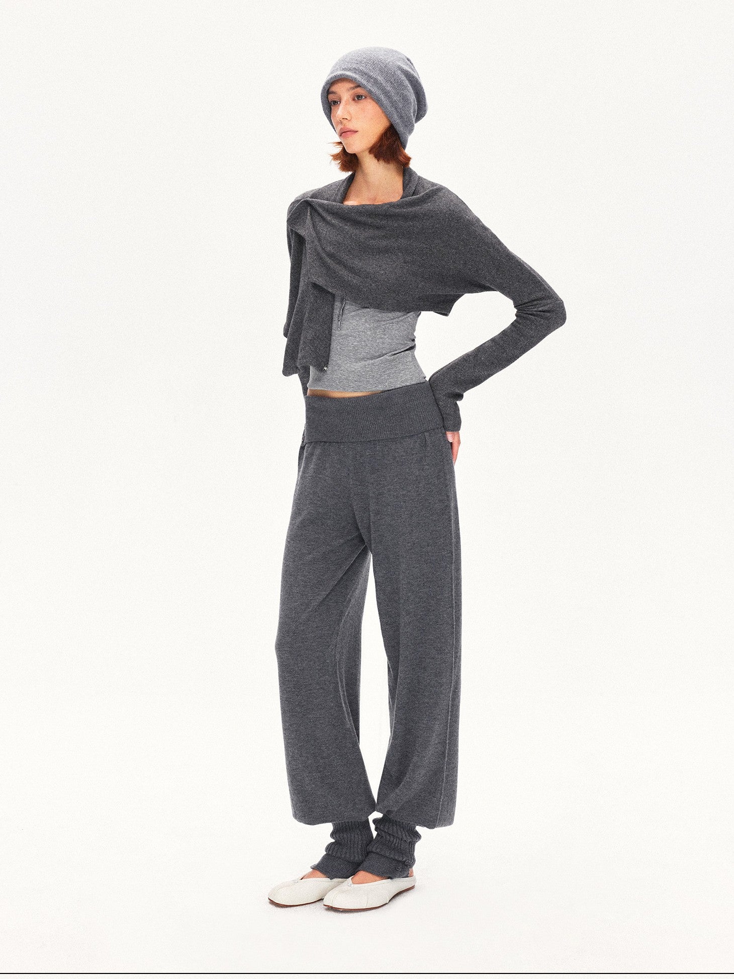 kvkv Side Slit Foldover Detachable Stirrup Women&