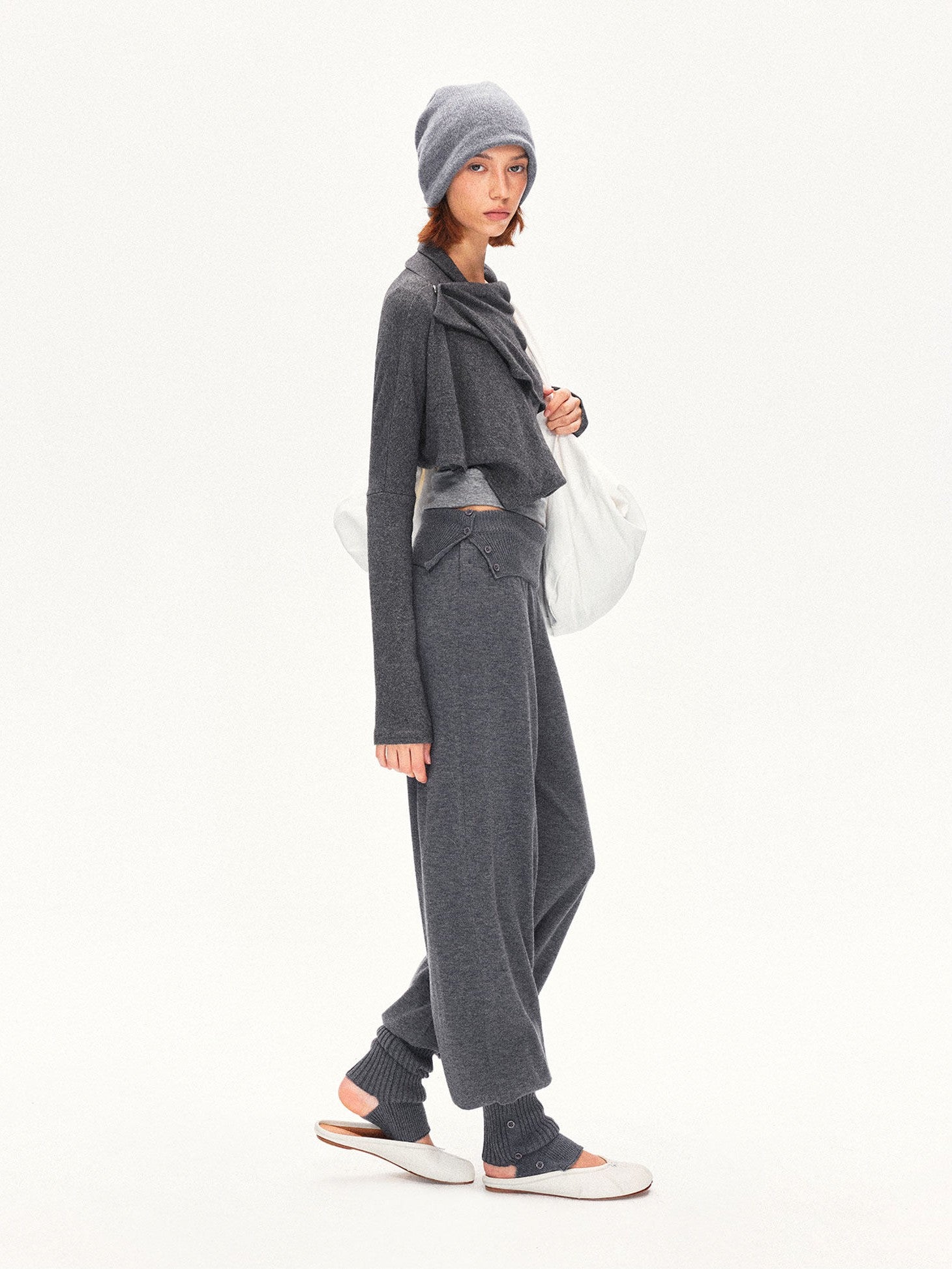 kvkv Side Slit Foldover Detachable Stirrup Women&