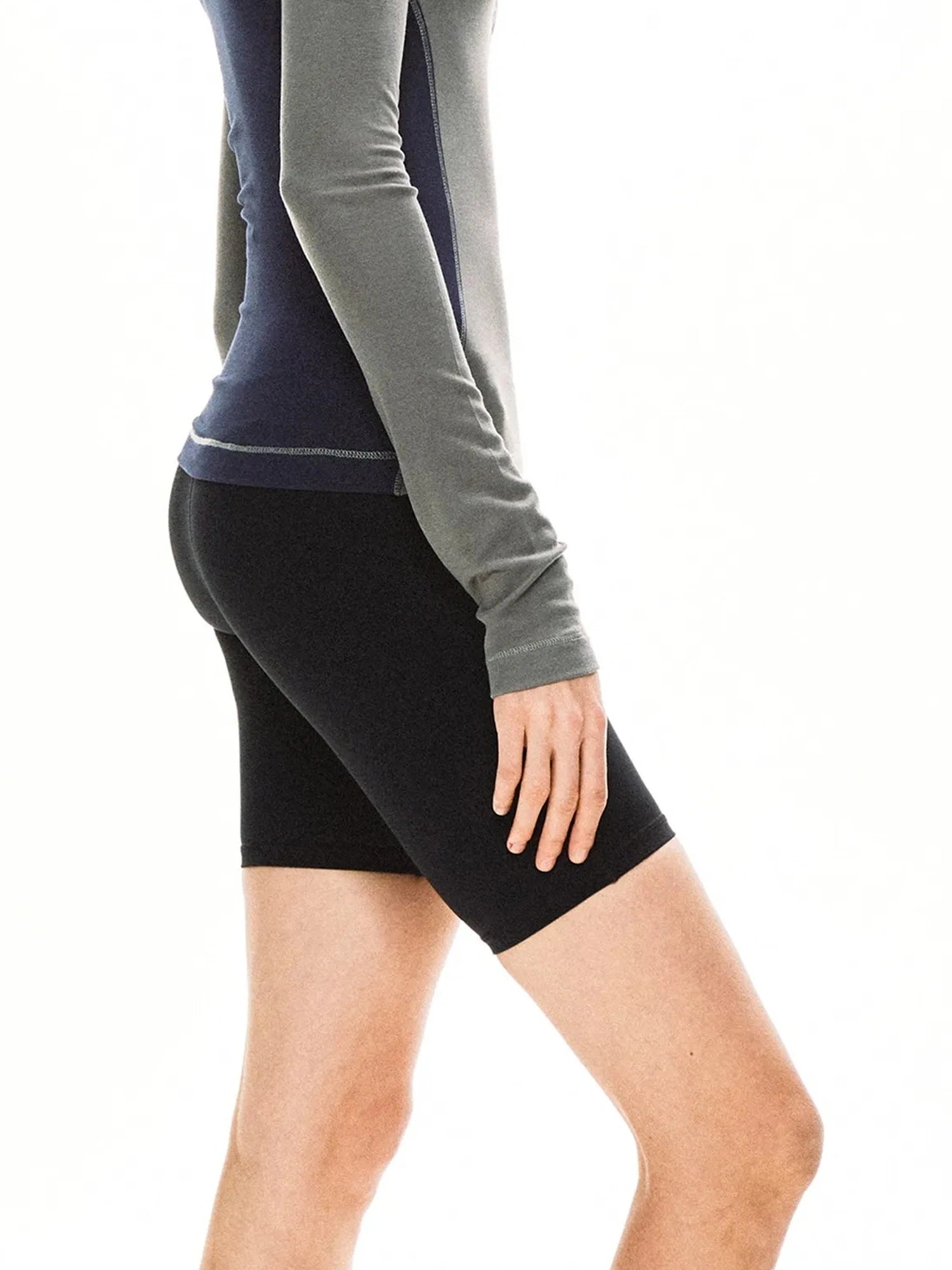 kvkv Slim Fit Henley Neck Yoga Top
