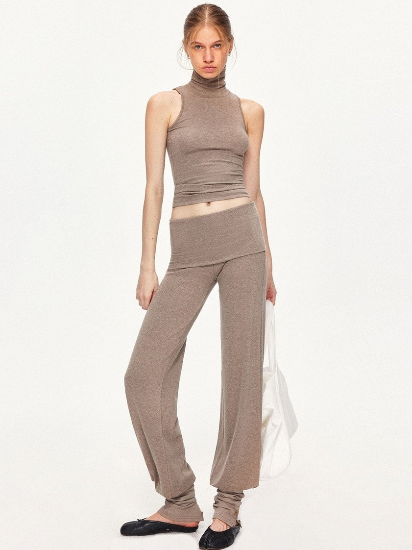 kvkv Soft Breathable Cotton Blend Slim Fit Wheat Color Casual Women Basic Tank Tops