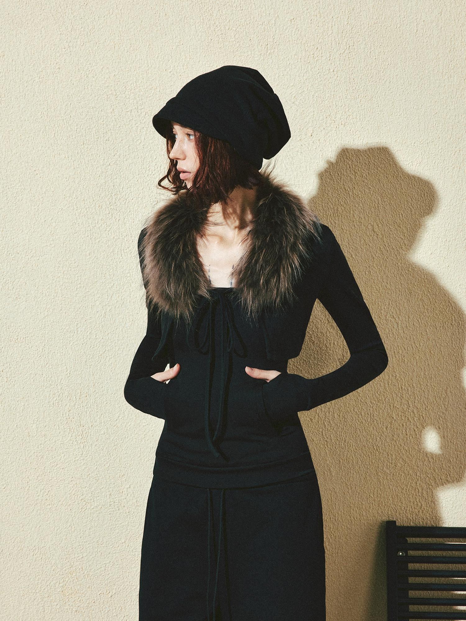 kvkv Soft Cotton Slim Fit Casual Cropped Cardigan Long Sleeve Womens Black Jacket