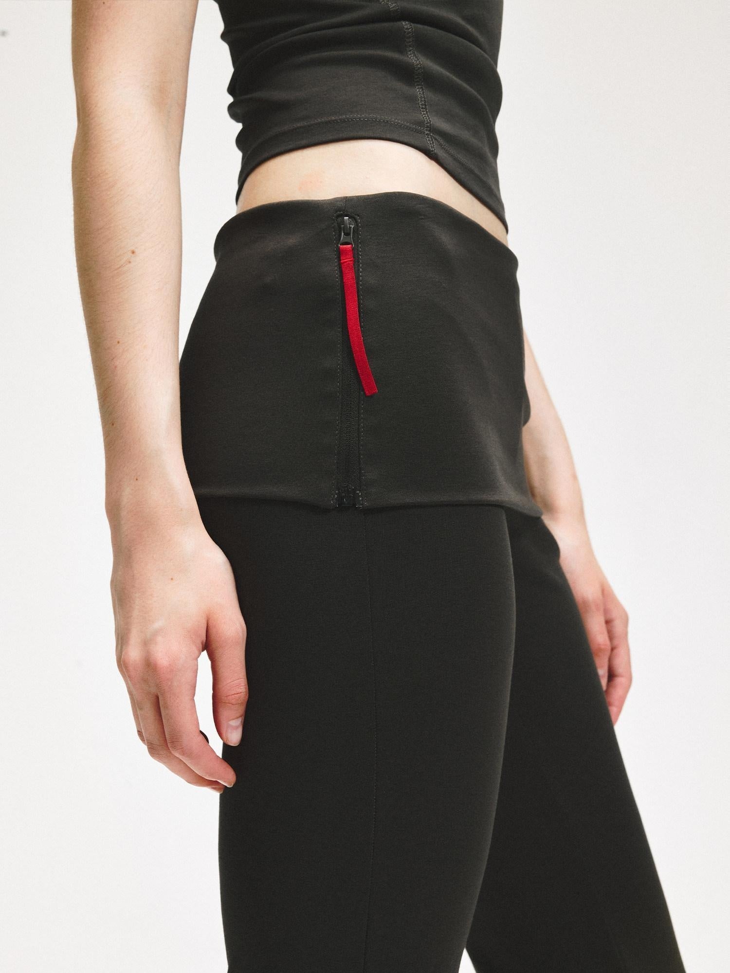 kvkv Soft Lyocell Stretch Slim Micro Flare Elastic Waist Versatile Women Pants