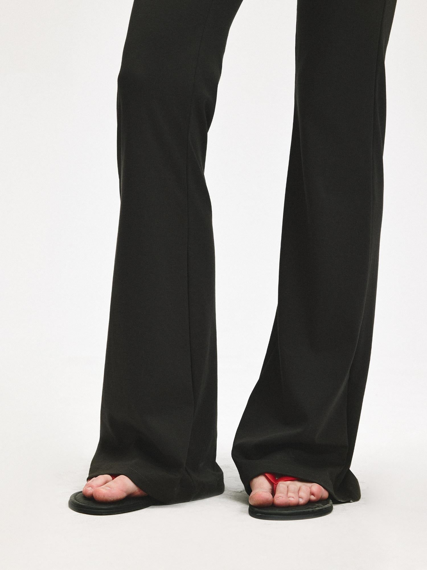 kvkv Soft Lyocell Stretch Slim Micro Flare Elastic Waist Versatile Women Pants