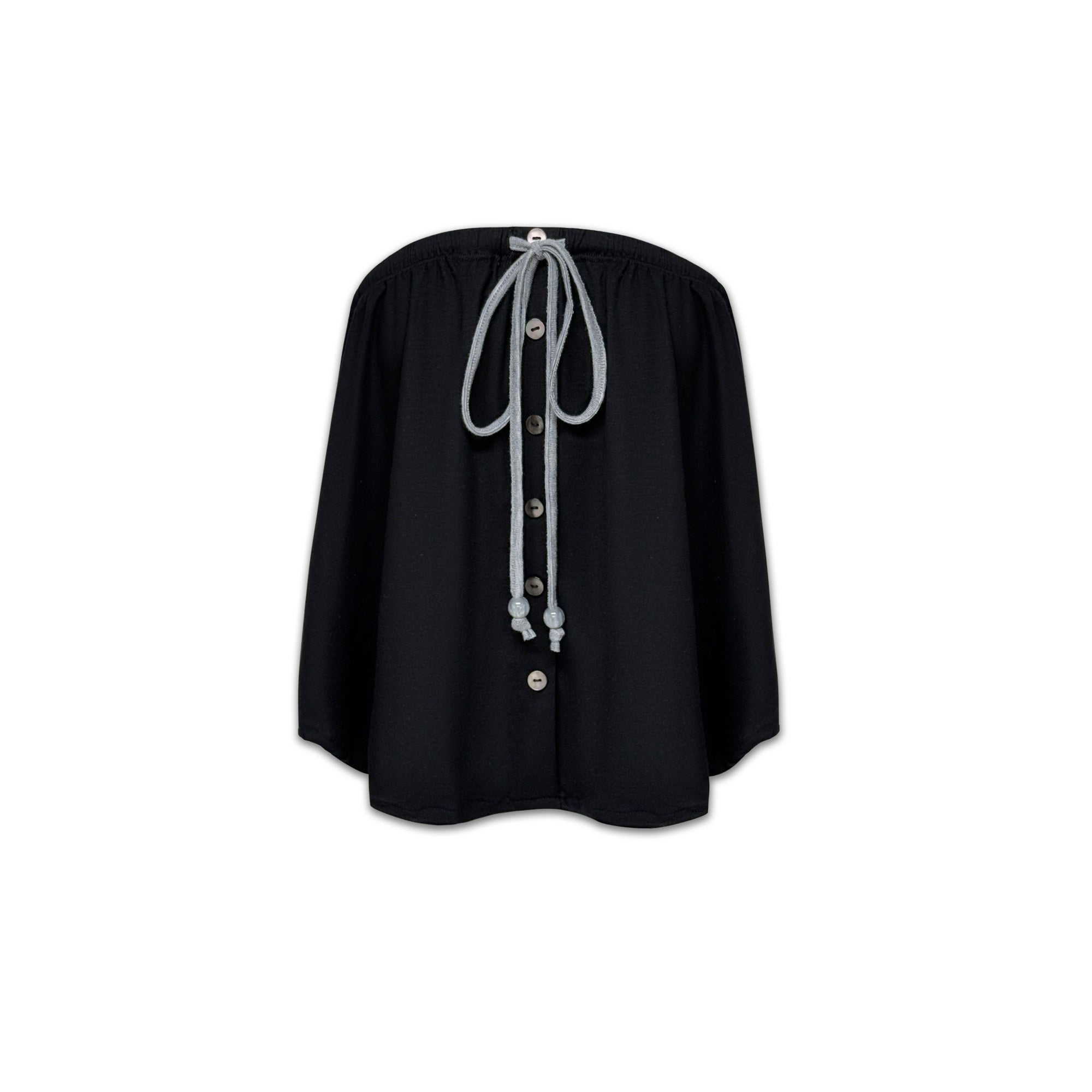 kvkv_Solid_Two_Way_Drawstring_Cropped_Loose_Women&