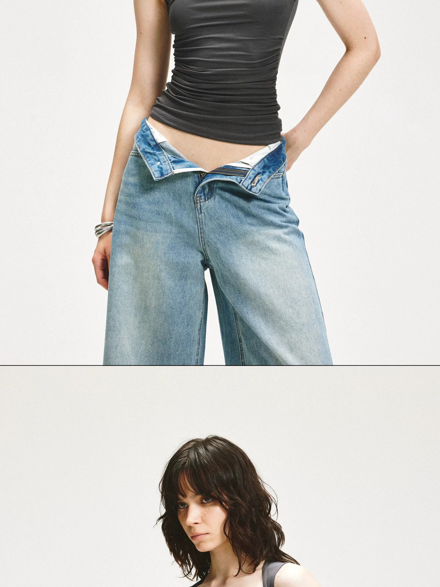 KVKV Yoga Clothing Brand - Square Neck Pleated Tank Top