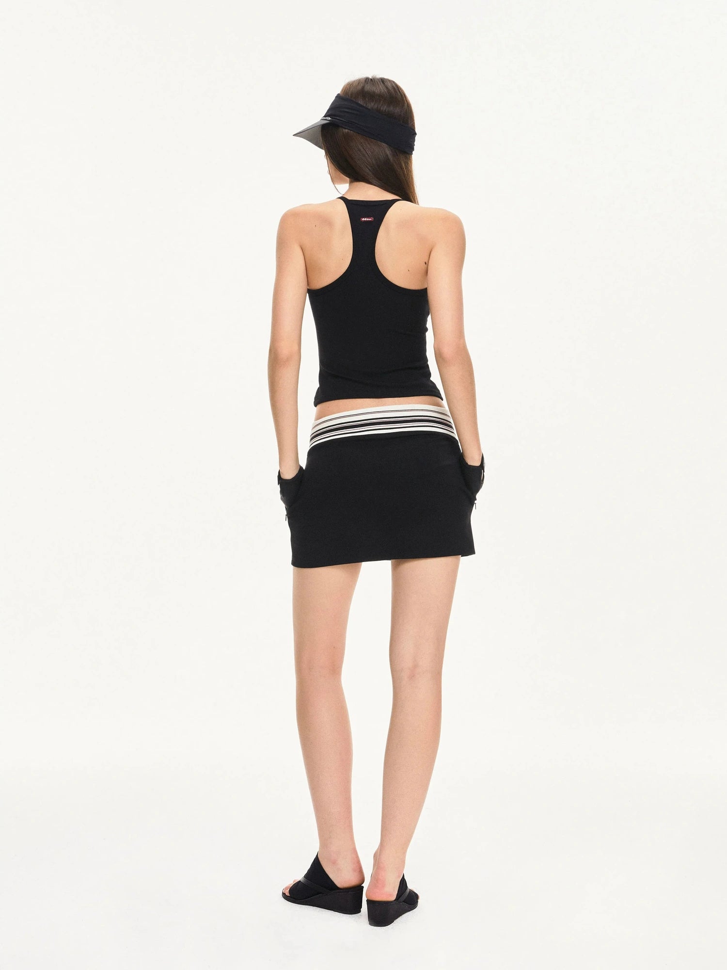 KVKV Yoga Clothing Brand - Stripe Fit Athletic Skirt