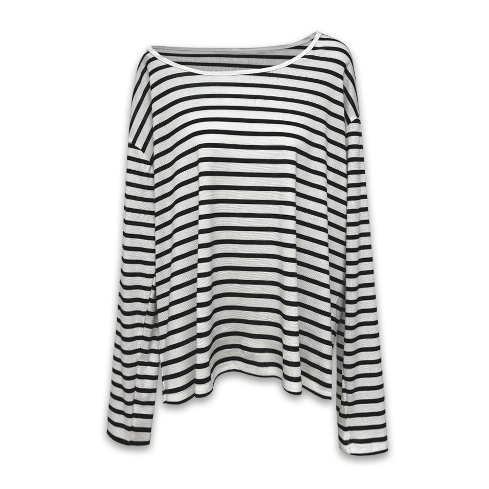 kvkv_Striped_Asymmetric_Slant_Neck_Lyocell_Women&