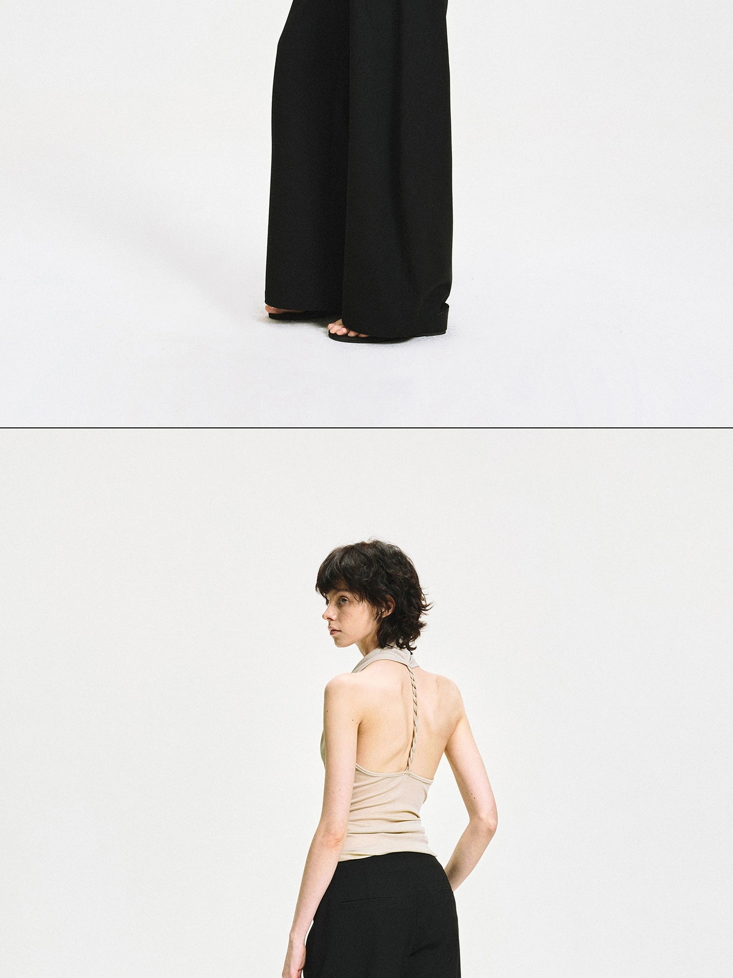 Twist Knot Backless Halter Top