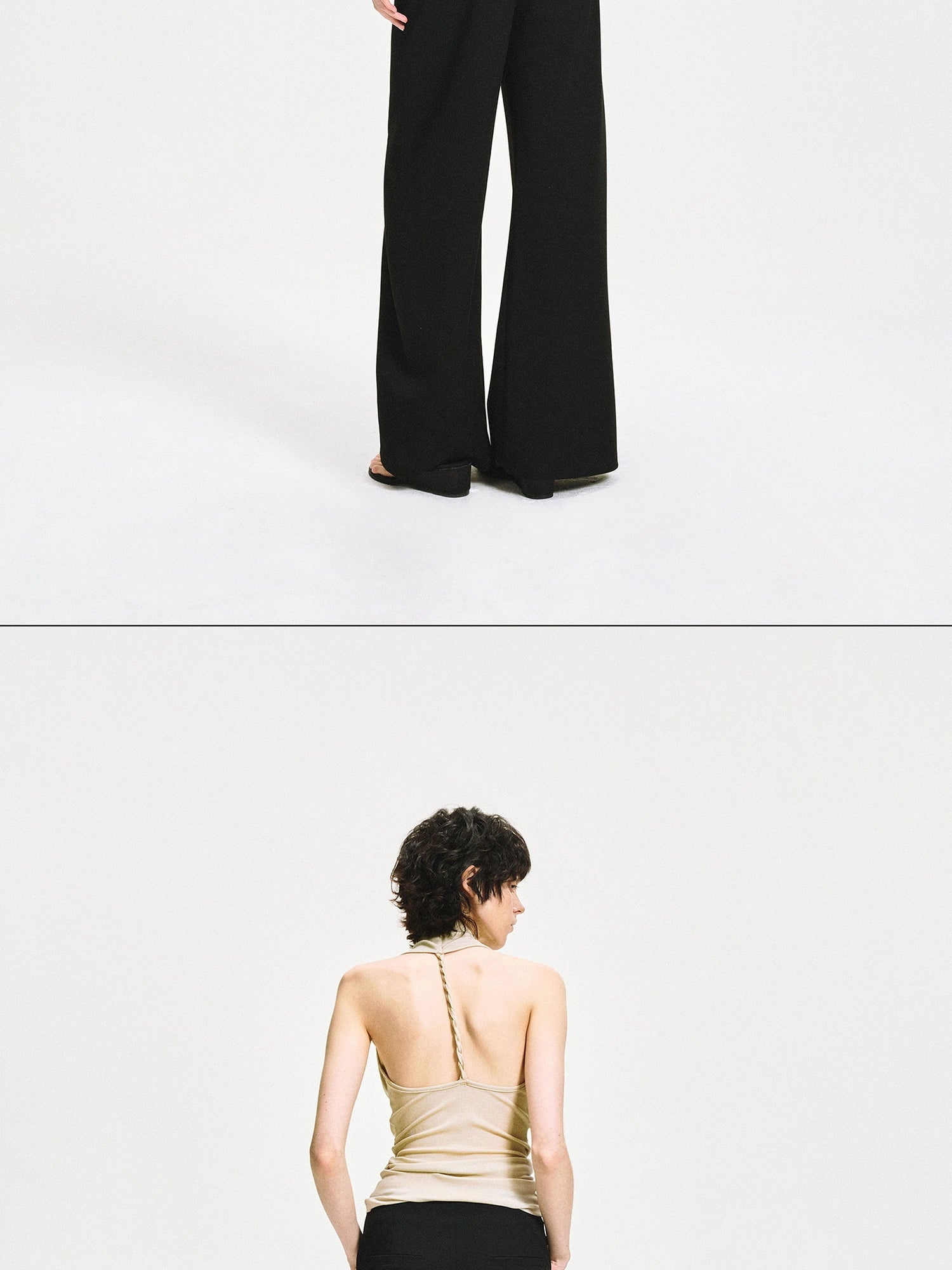 Twist Knot Backless Halter Top