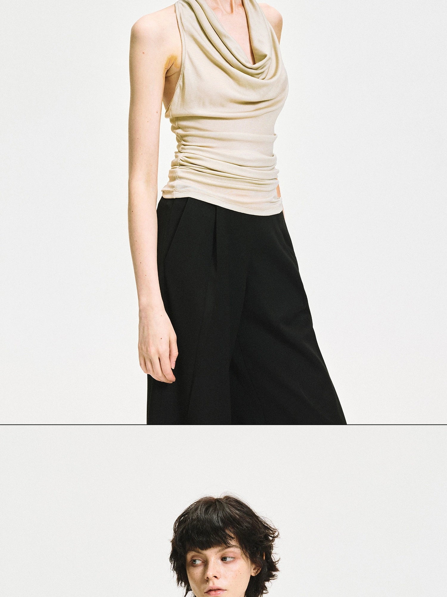 Twist Knot Backless Halter Top