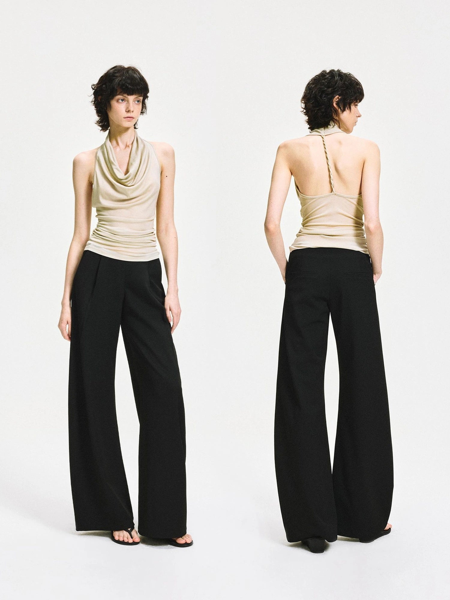 Twist Knot Backless Halter Top