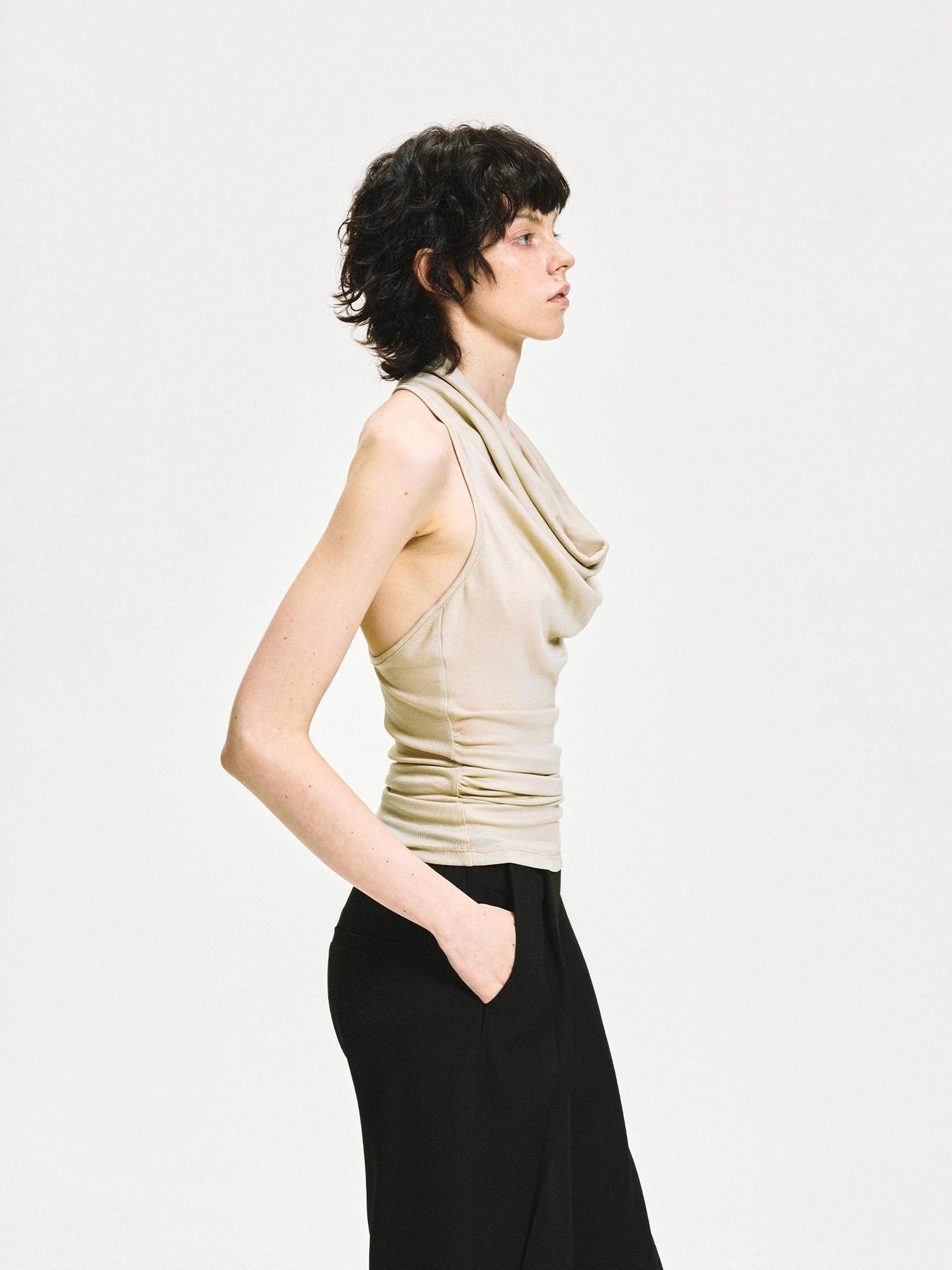 Twist Knot Backless Halter Top