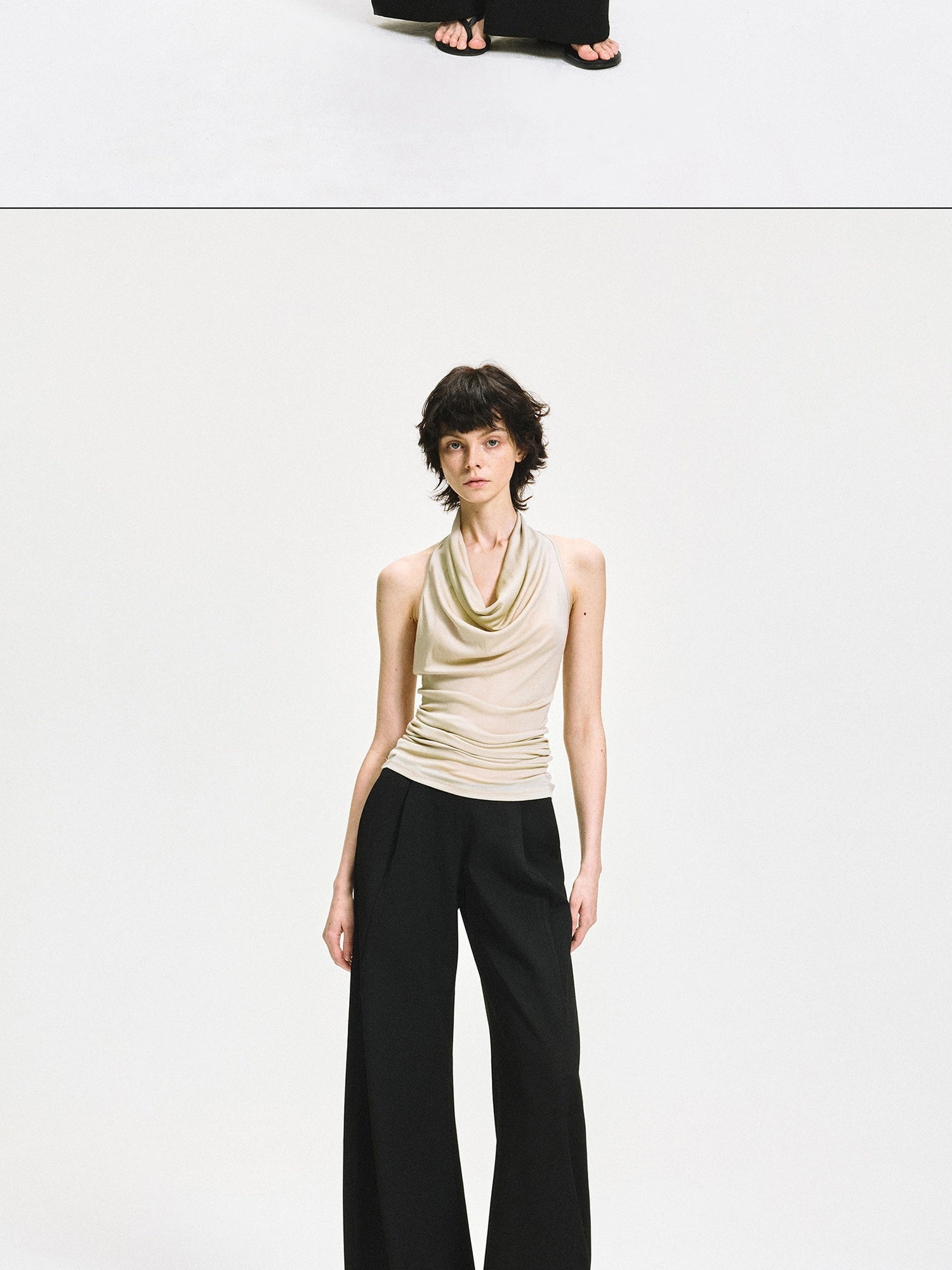 Twist Knot Backless Halter Top