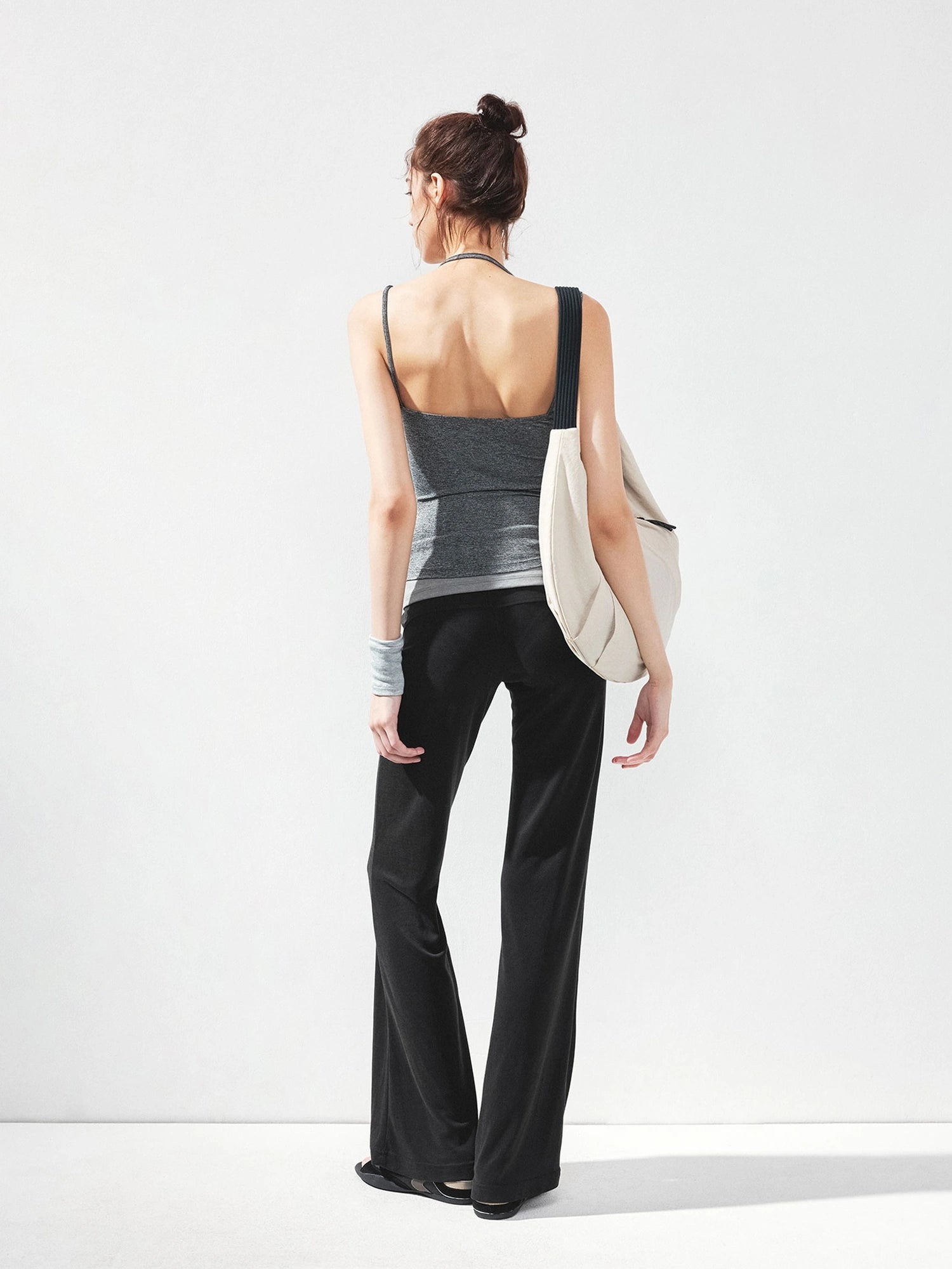 kvkv U Neck Slim Fit Yoga Tank Top