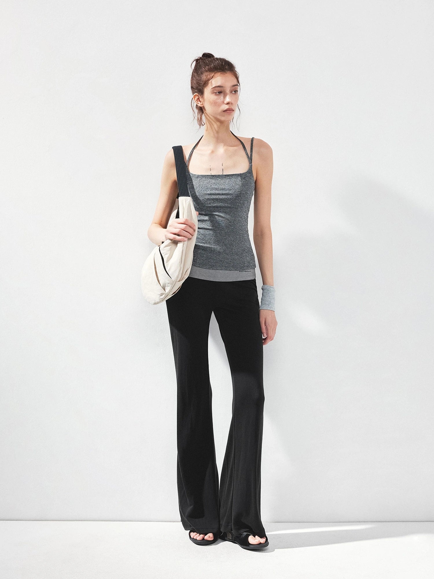 kvkv U Neck Slim Fit Yoga Tank Top
