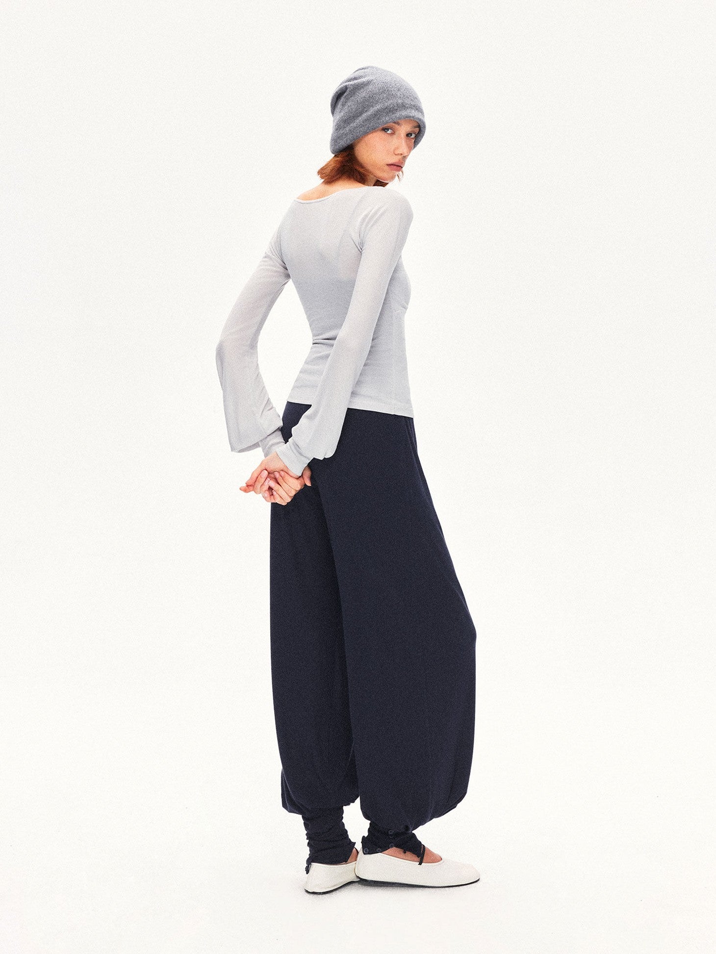 kvkv V-neck Lantern Sleeve Slim Women&
