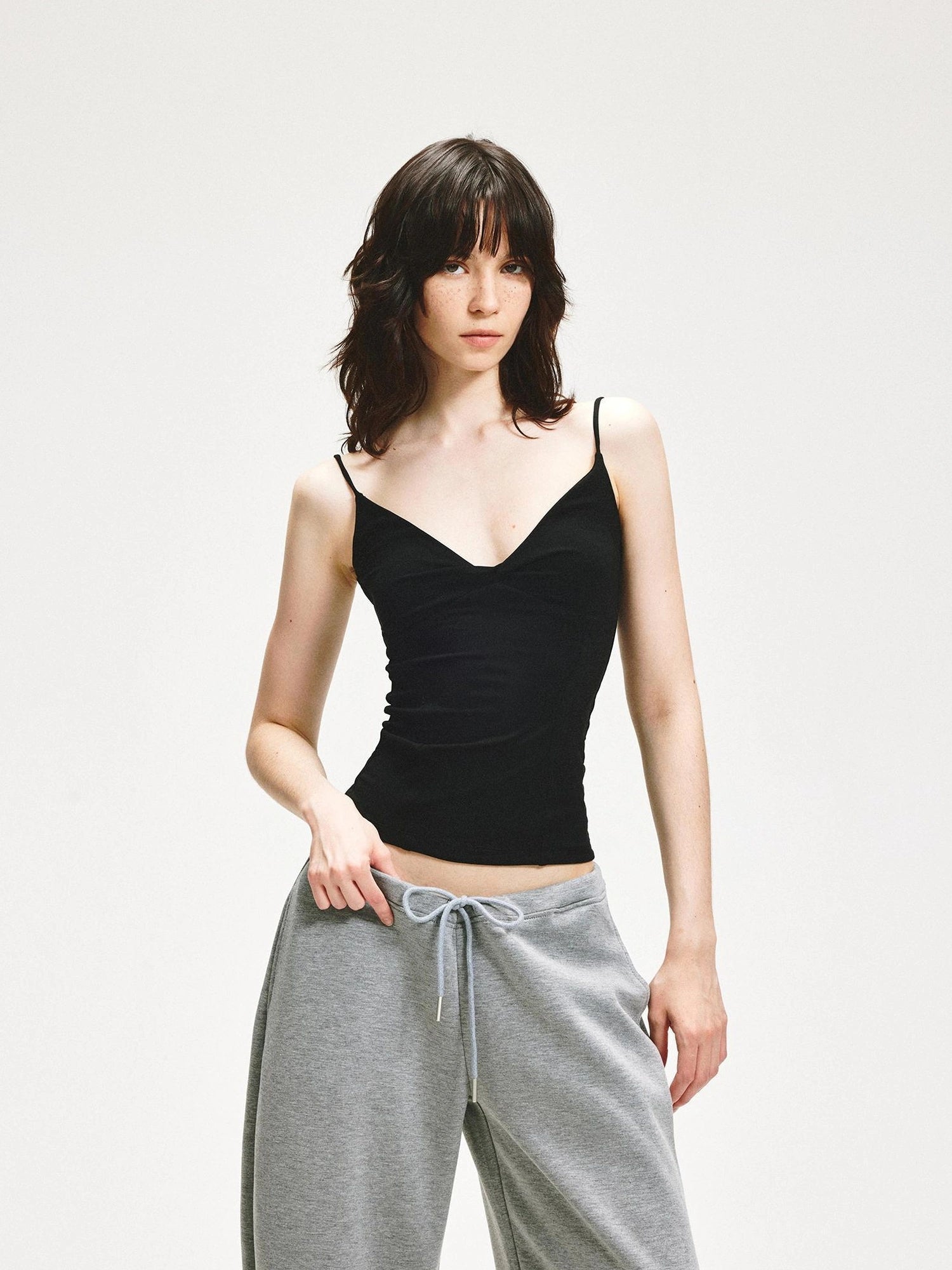 KVKV Yoga Clothing Brand - V-neck Twist Front Yoga Tank Top