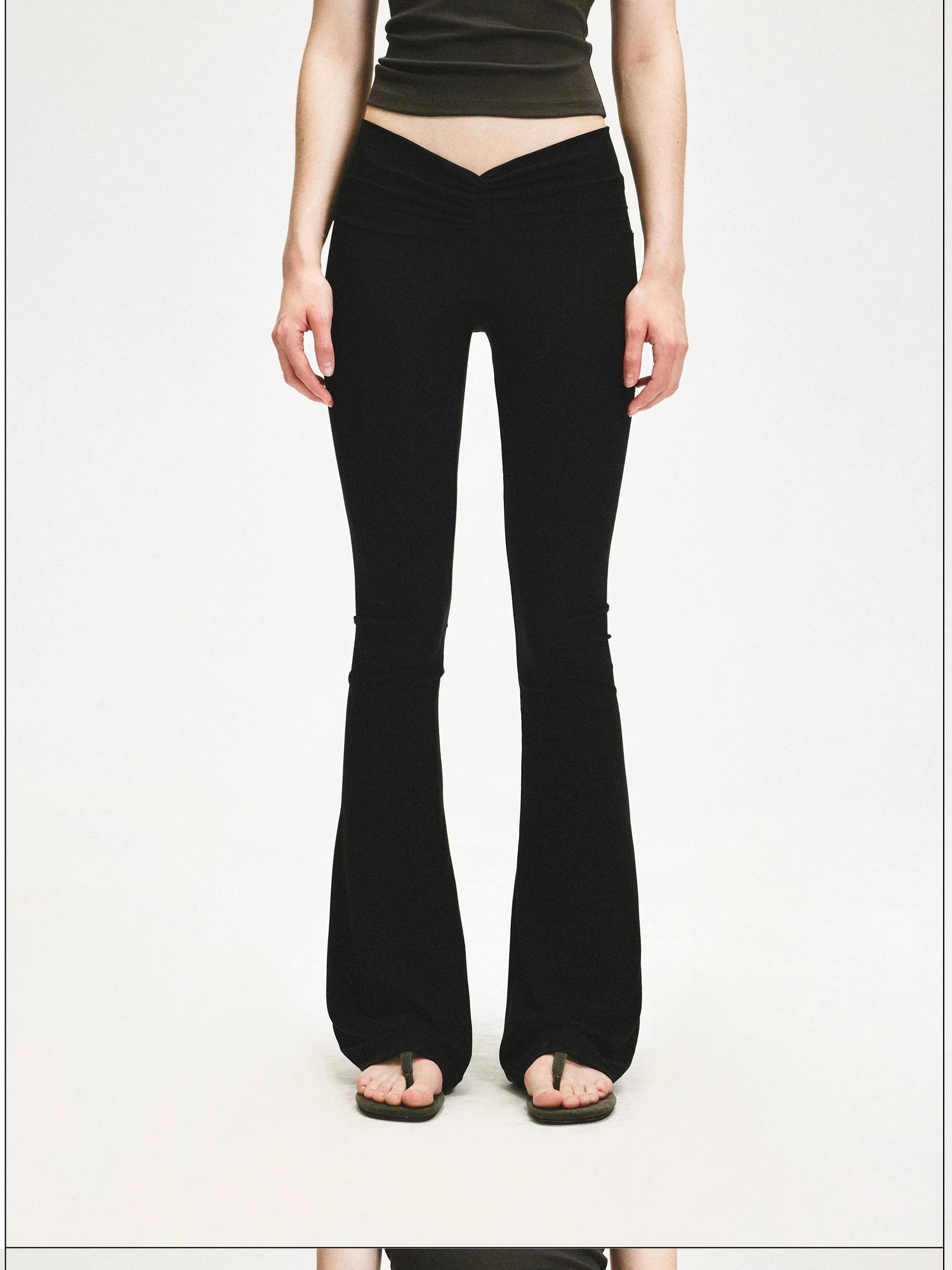 KVKV Yoga Clothing Brand - V Wrinkle Flared Yoga Pants