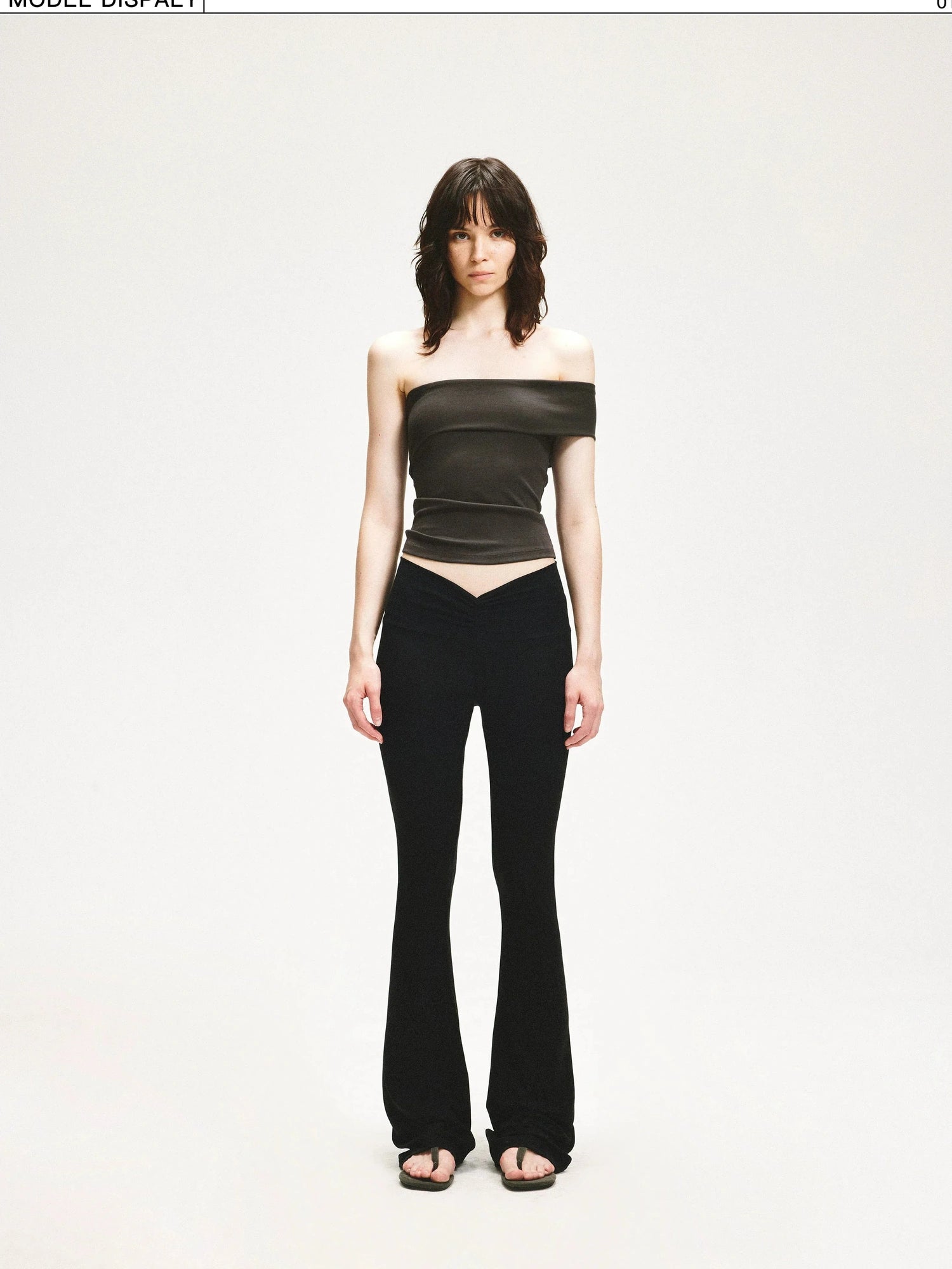 KVKV Yoga Clothing Brand - V Wrinkle Flared Yoga Pants