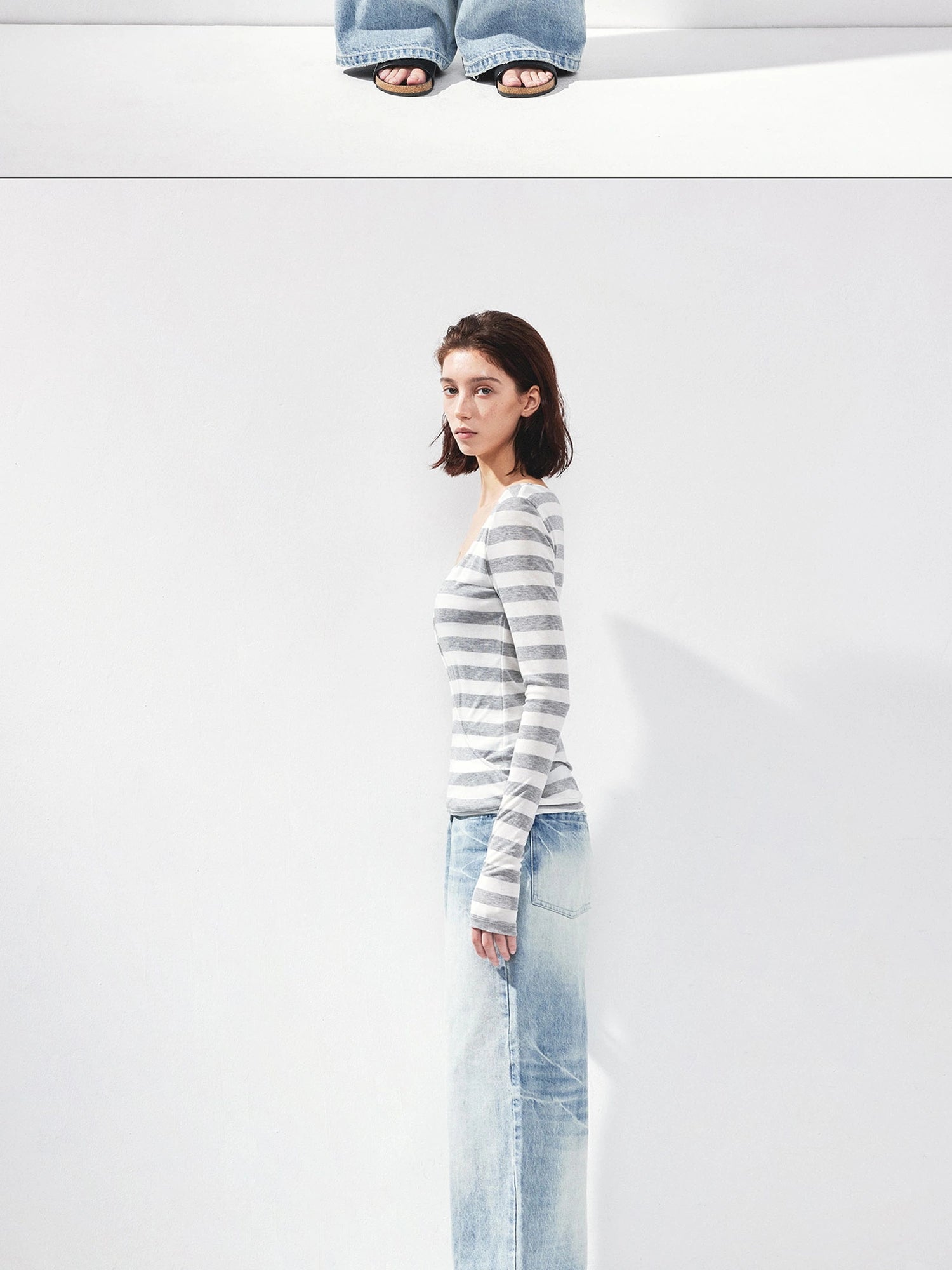 kvkv Vintage Light Blue Washed Boyfriend Jeans