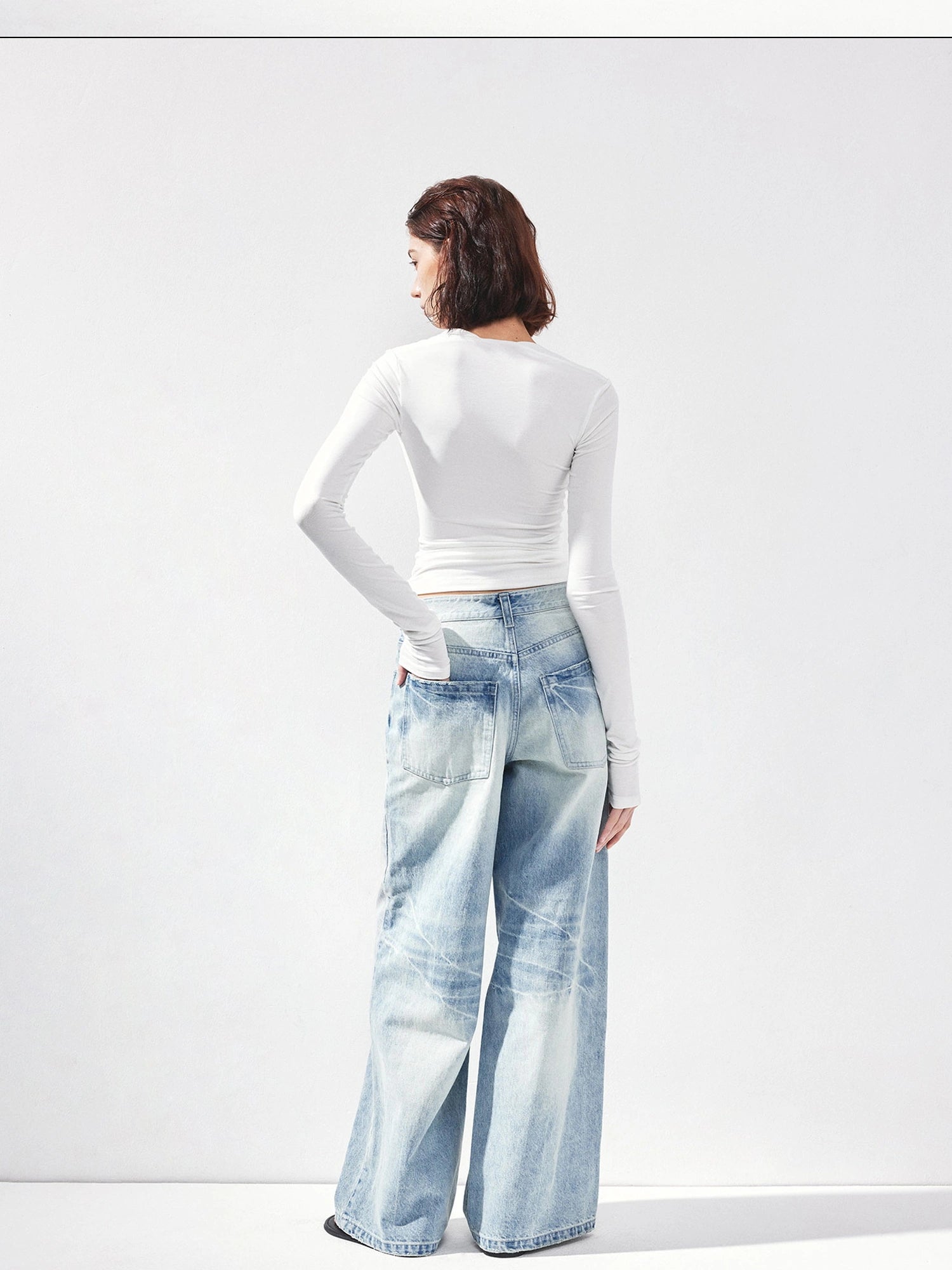 kvkv Vintage Light Blue Washed Boyfriend Jeans