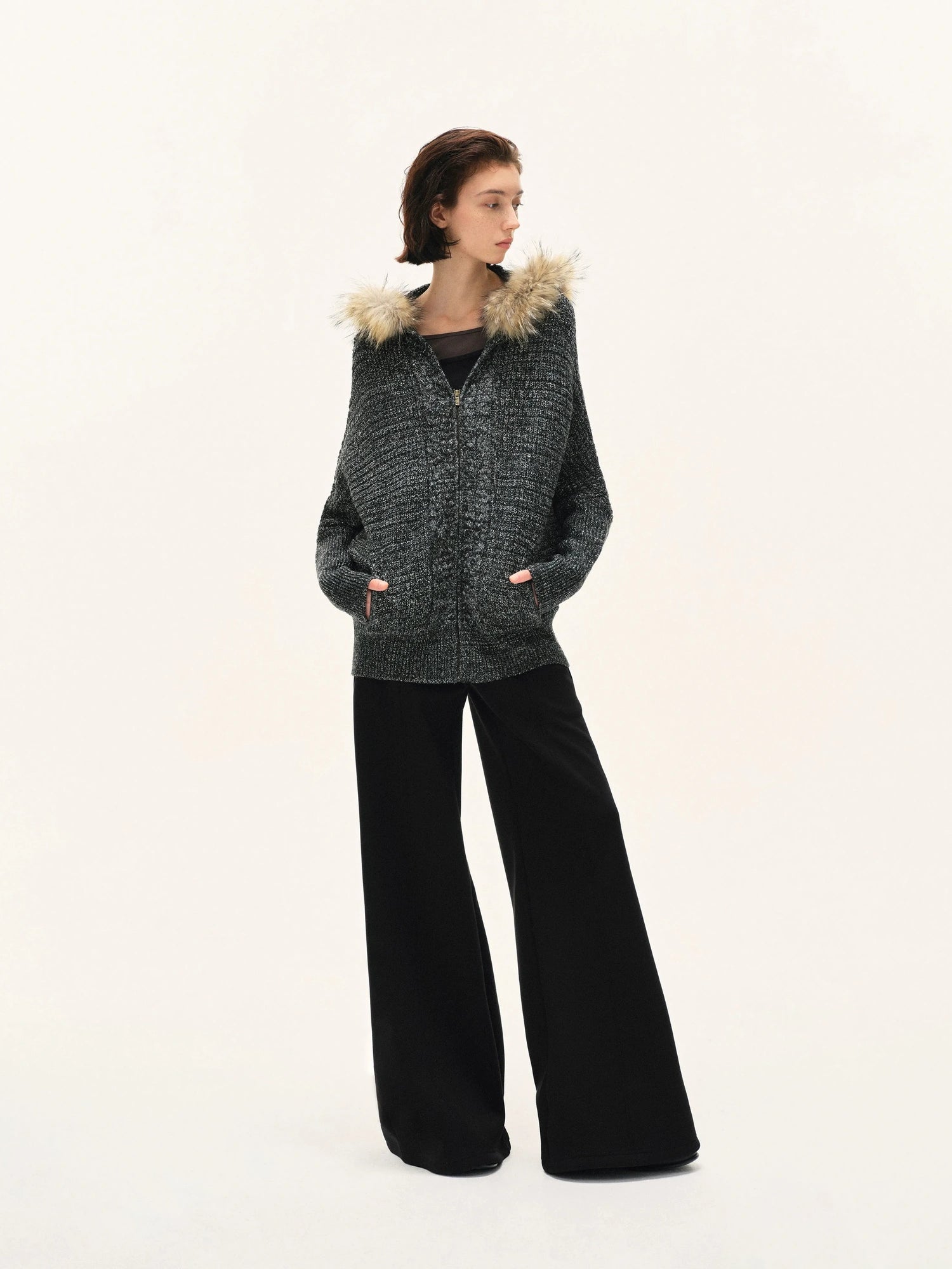 kvkv Wide Waistband Air Layer Straight Leg Sweatpants