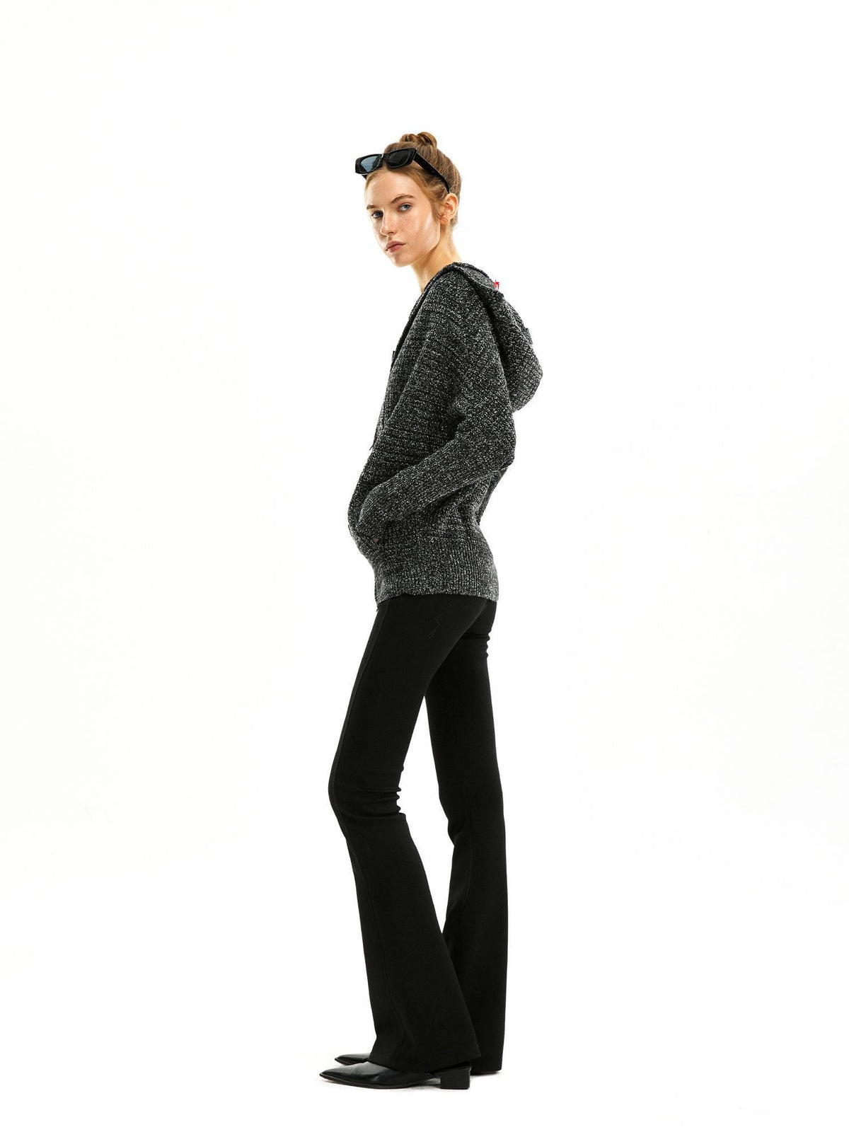 kvkv Zip Up Hooded Knit Women&
