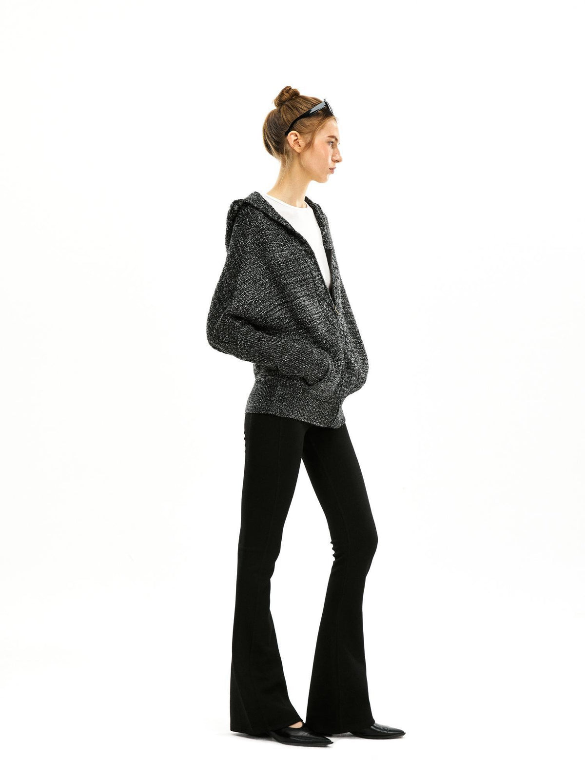 kvkv Zip Up Hooded Knit Women&