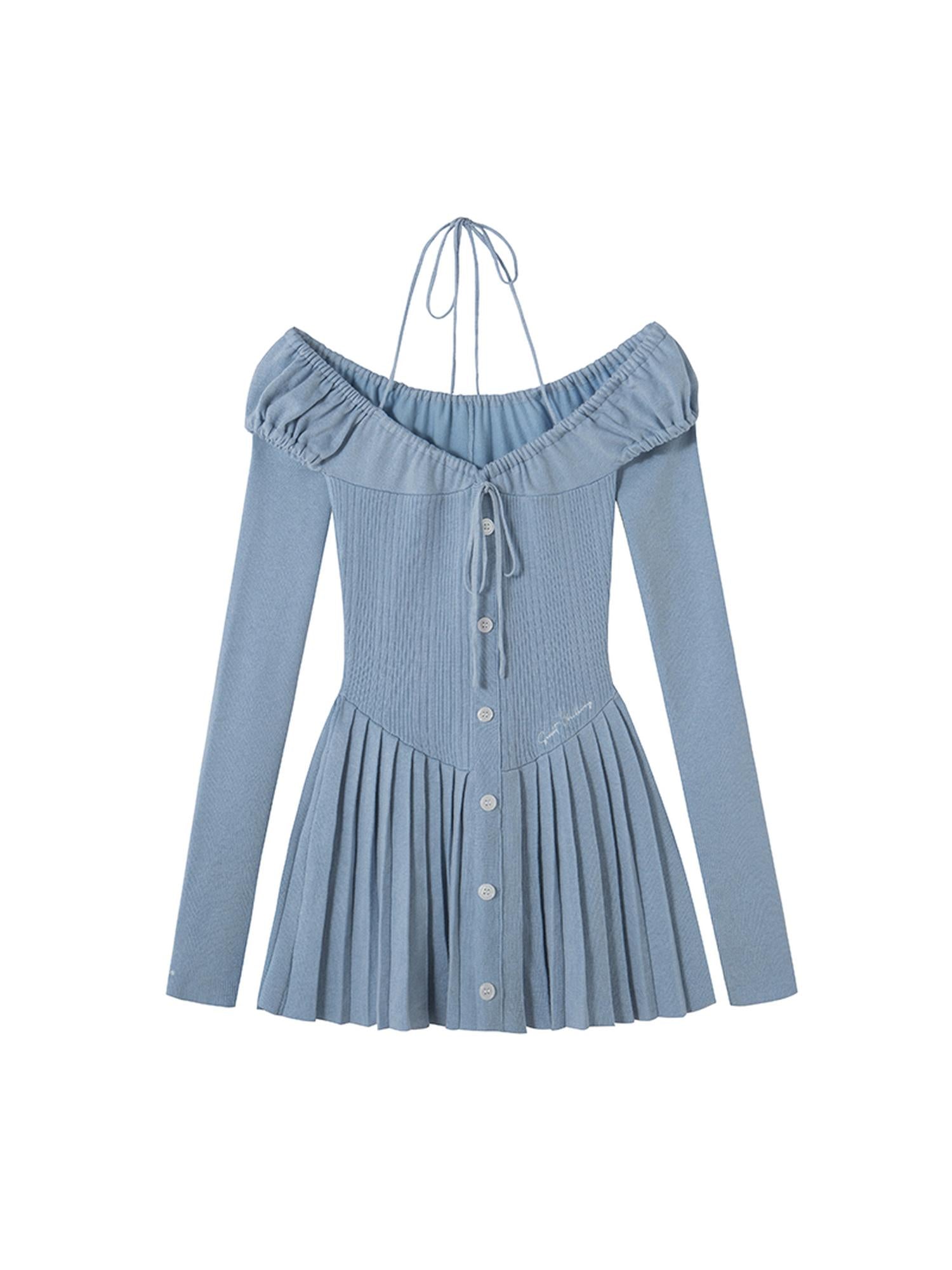 SweetChilling Sexy Spaghetti Strap Bodycon Mini Skater Dress